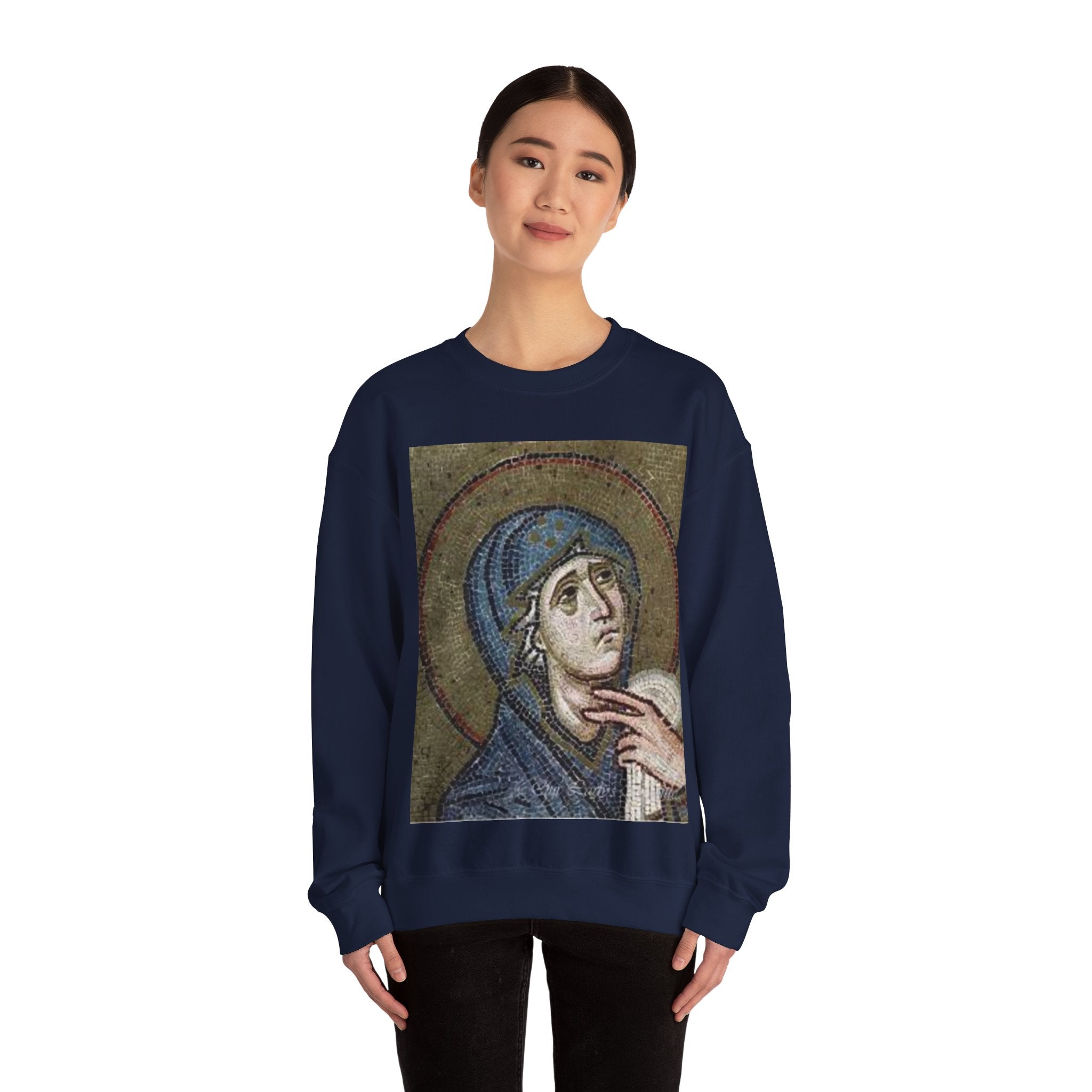 Unisex Heavy Blend™ Crewneck Sweatshirt - Religious Art Inspired Design