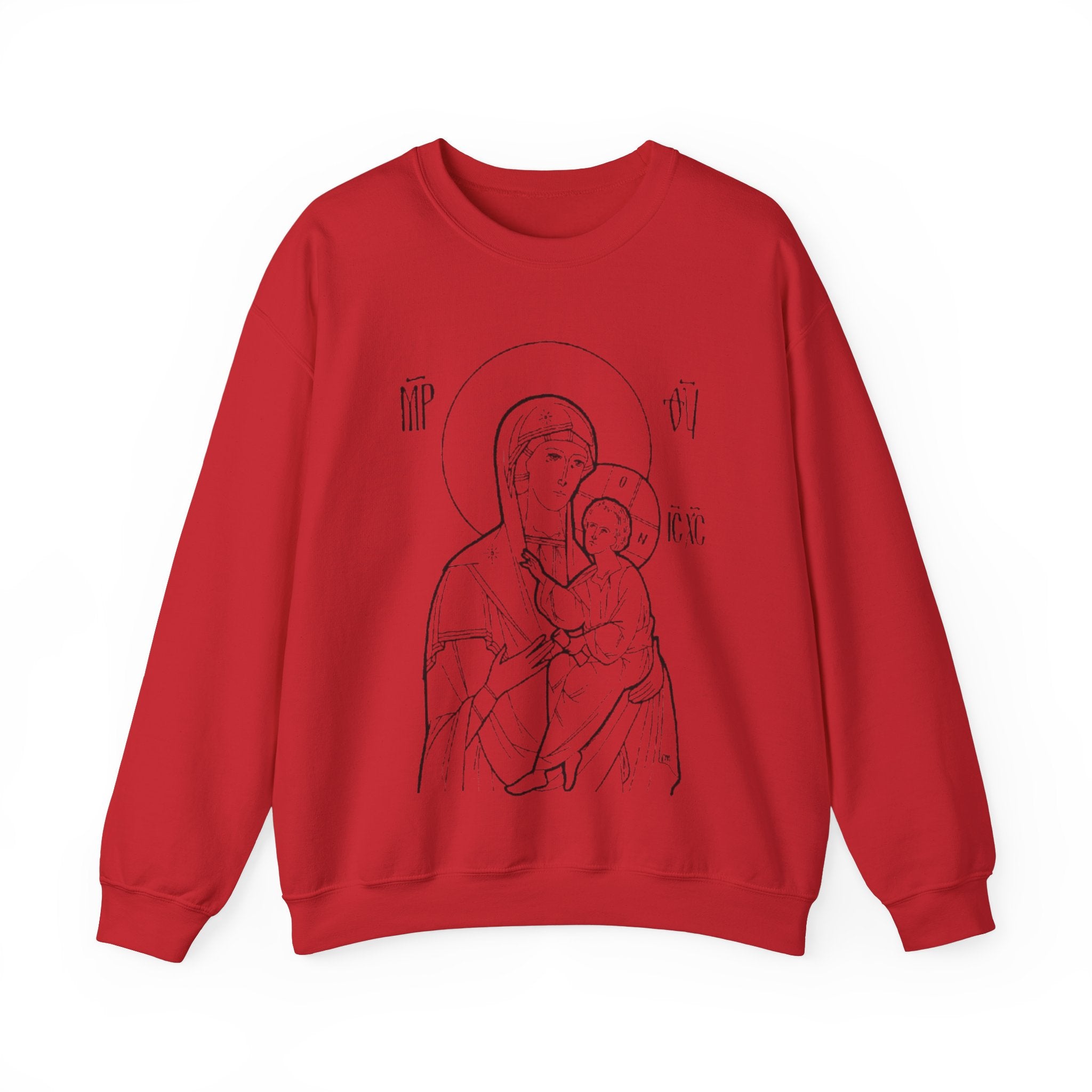 Holy Mother Unisex Sweatshirt – Vintage Religious Design