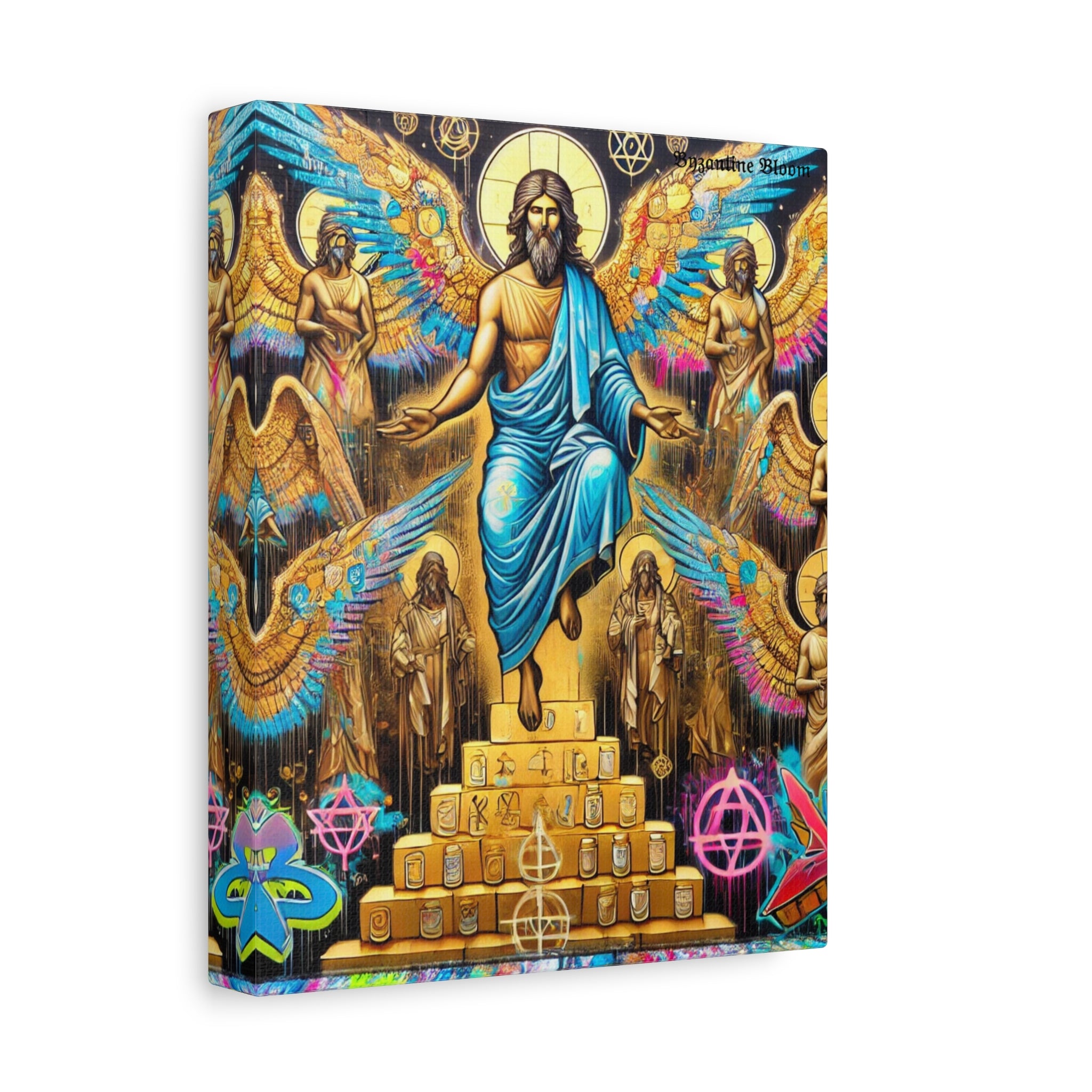 Vibrant Angelic Canvas Art - Stretched 1.25" Wall Decor