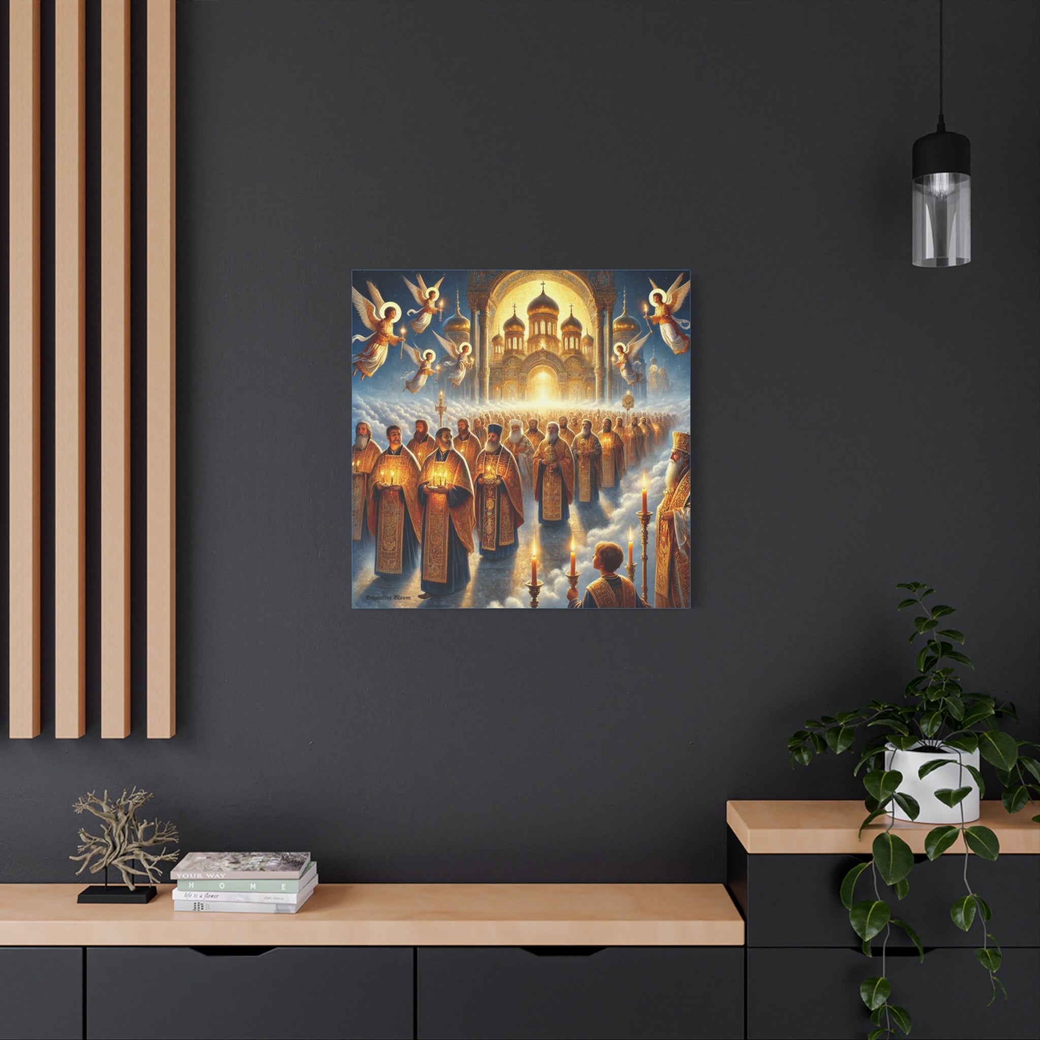 Spiritual Art Canvas Print - Orthodox Ceremony Scene
