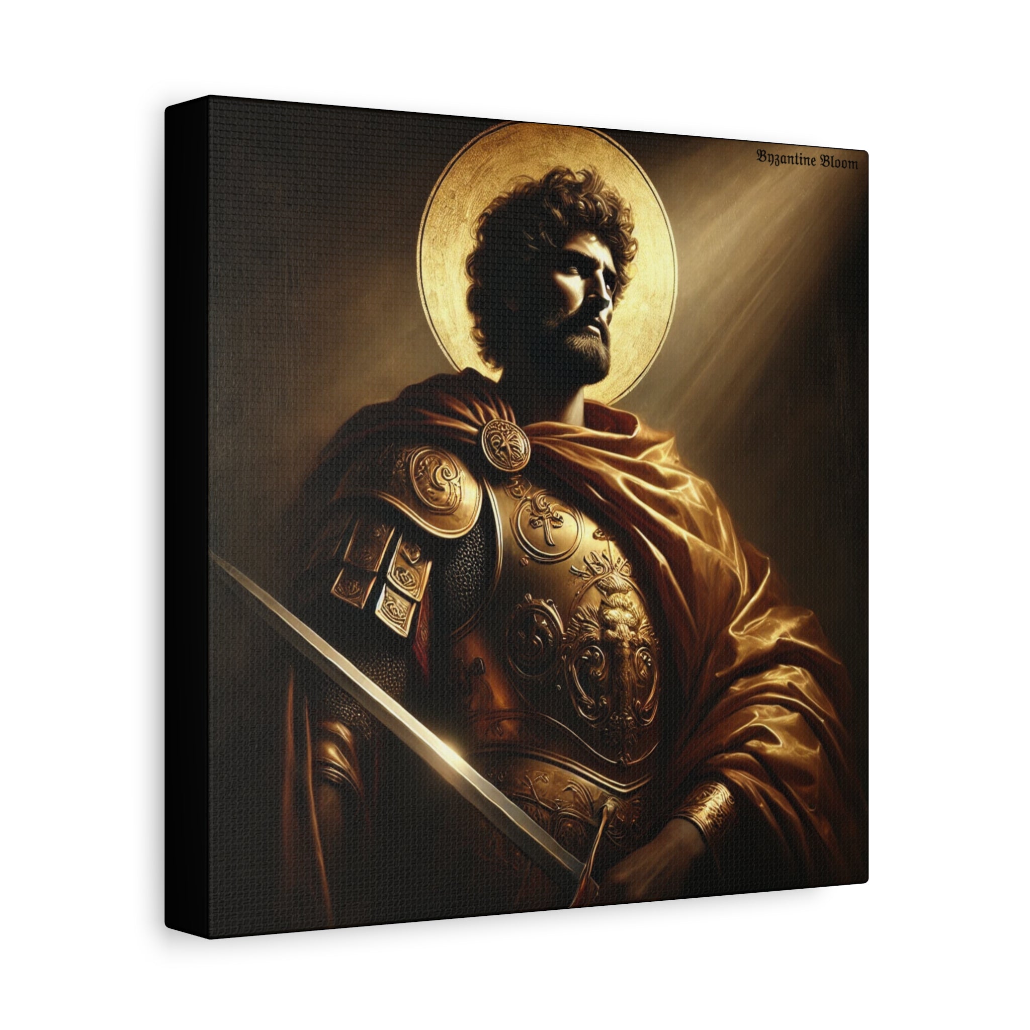 Heroic Saint Matte Canvas Wall Art - 1.25" Stretched