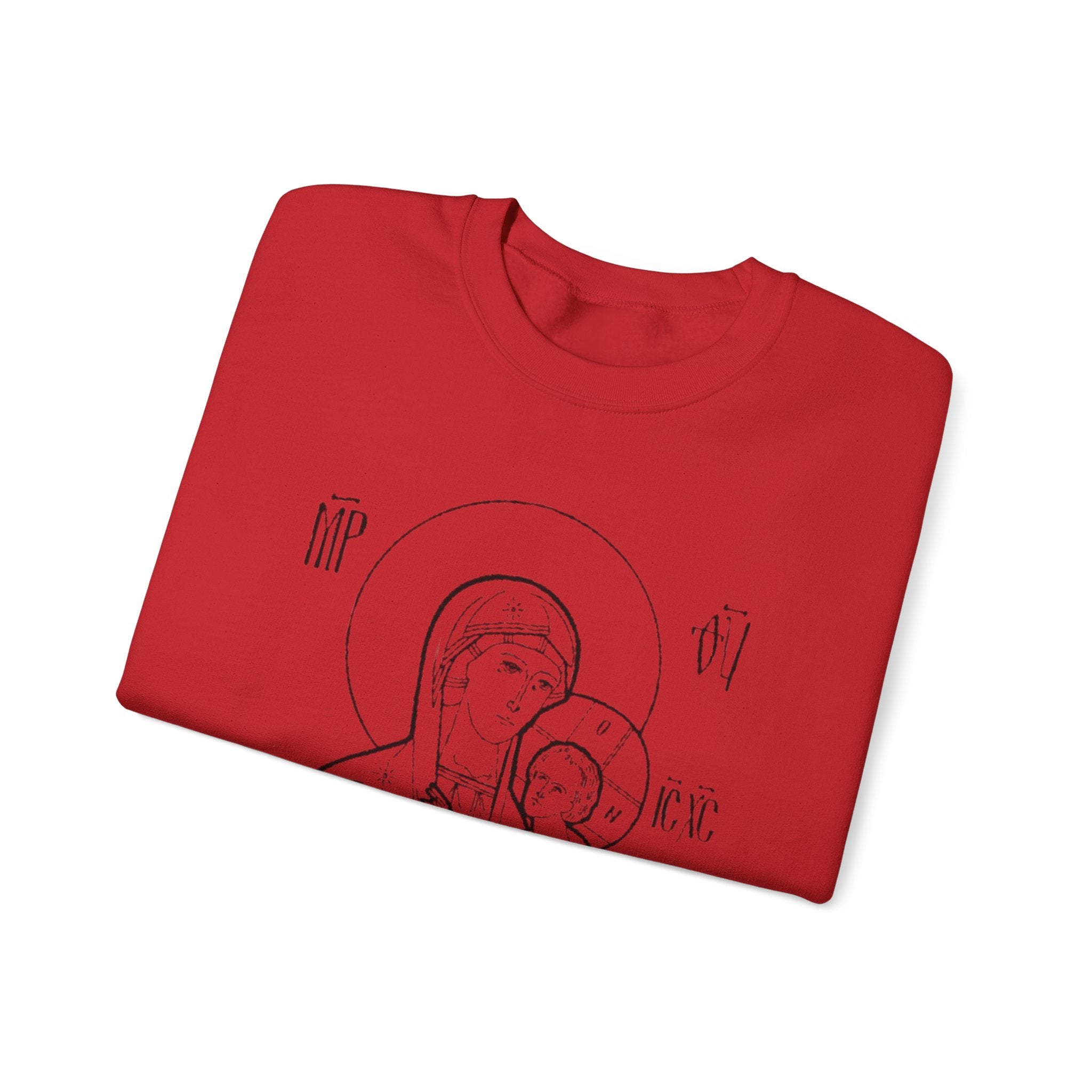 Holy Mother Unisex Sweatshirt – Vintage Religious Design