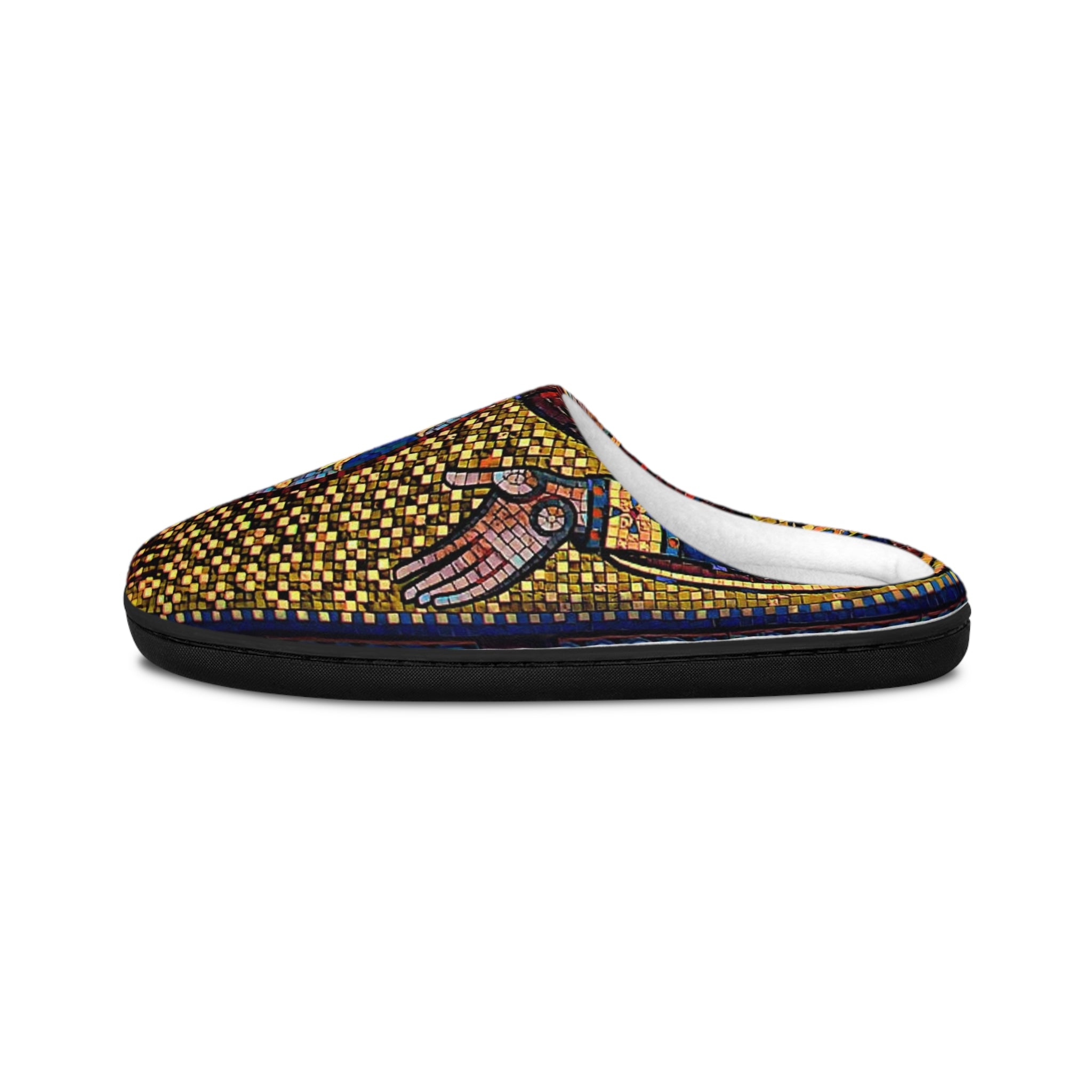 Artistic Men's Indoor Slippers - Mosaic design