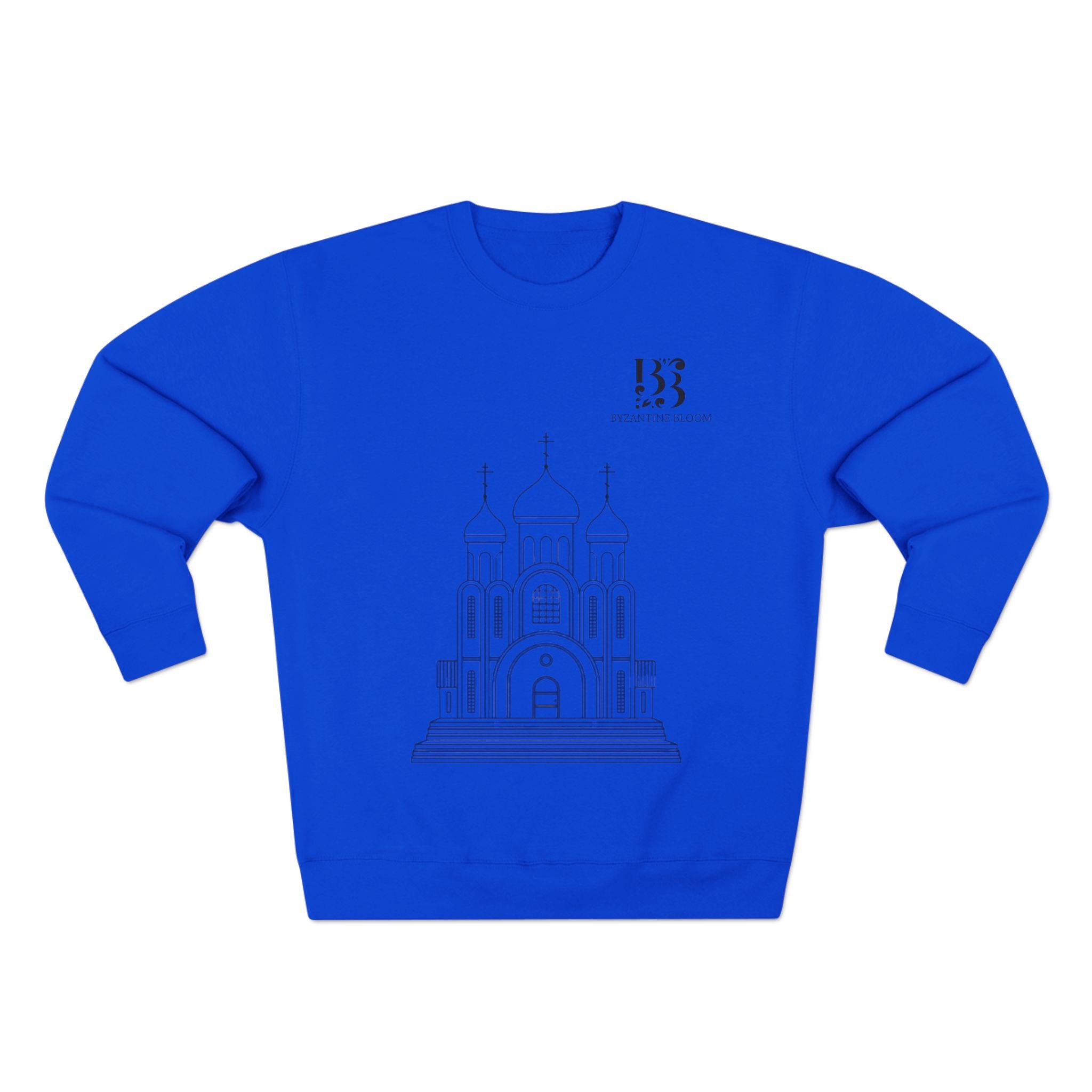 Minimalist Church Design Unisex Crewneck Sweatshirt - Cozy Spiritual Apparel