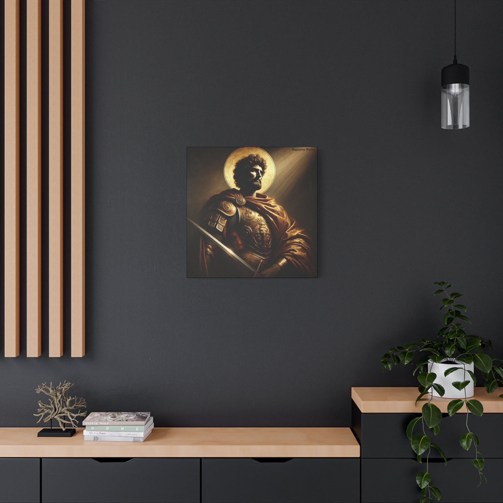Heroic Saint Matte Canvas Wall Art - 1.25" Stretched