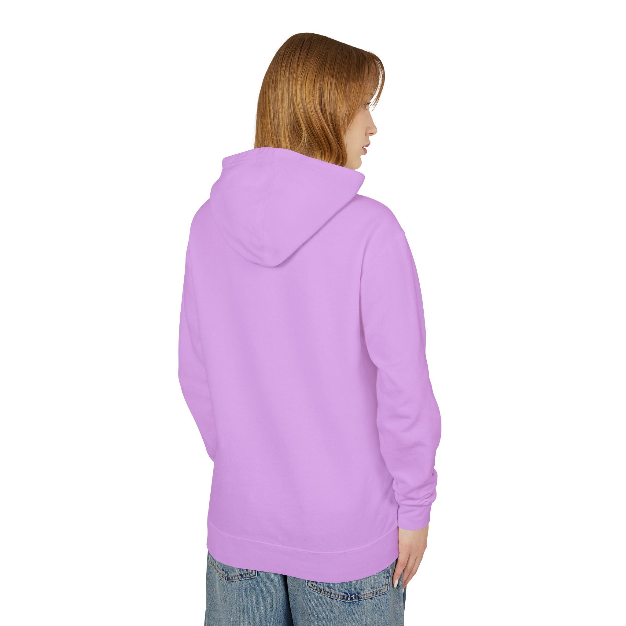 Unisex Lightweight Hooded Sweatshirt with Inspirational Design