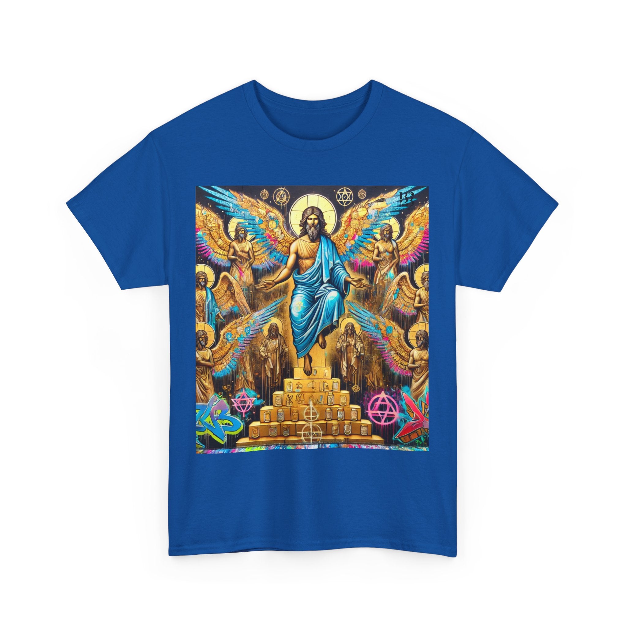 Heavenly Guardian Graphic Tee | Unisex Heavy Cotton T-Shirt