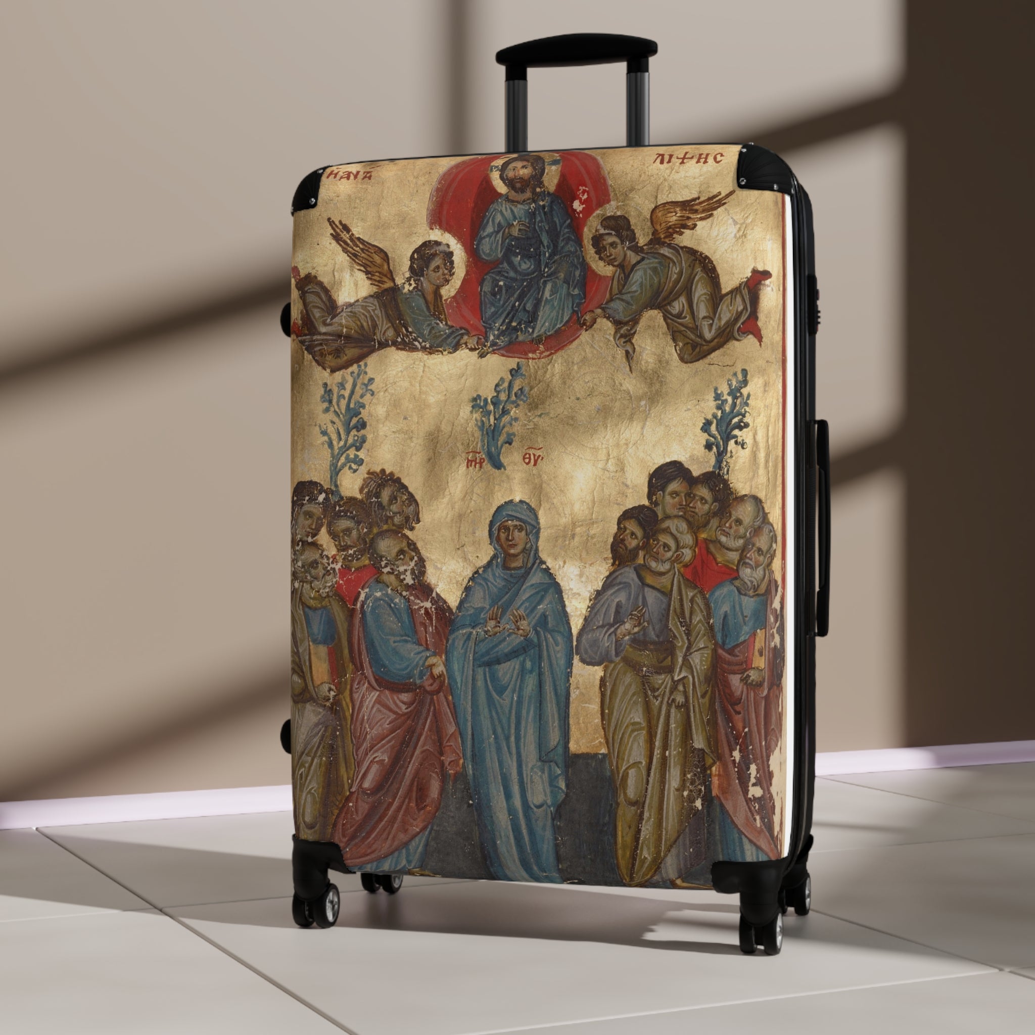 Artistic Suitcase with Divine Design for Travel Enthusiasts