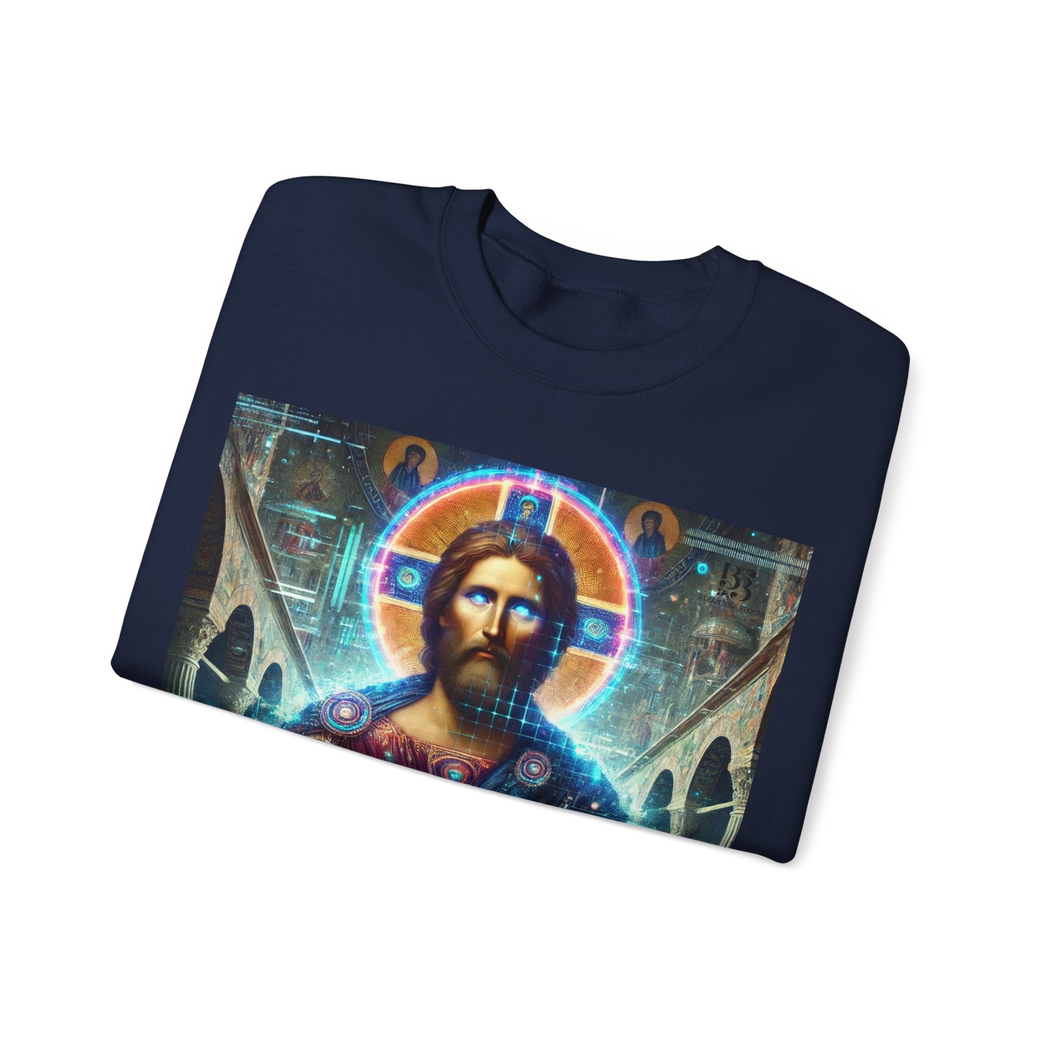 Inspirational Jesus Graphic Crewneck Sweatshirt - Cozy Unisex Blend for Faith and Comfort