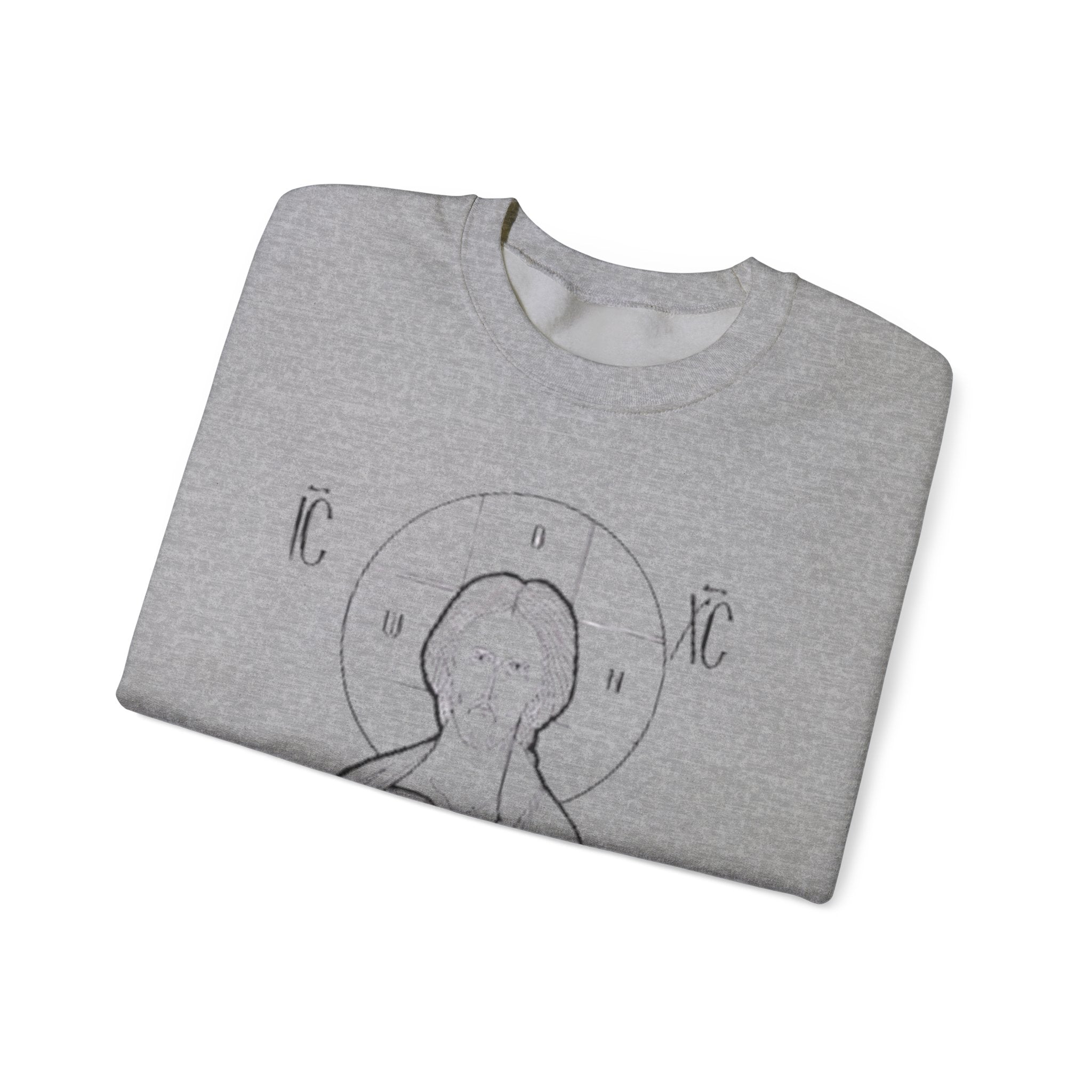 Vintage Christ Icon Sweatshirt | Unisex Crewneck for Religious Celebrations