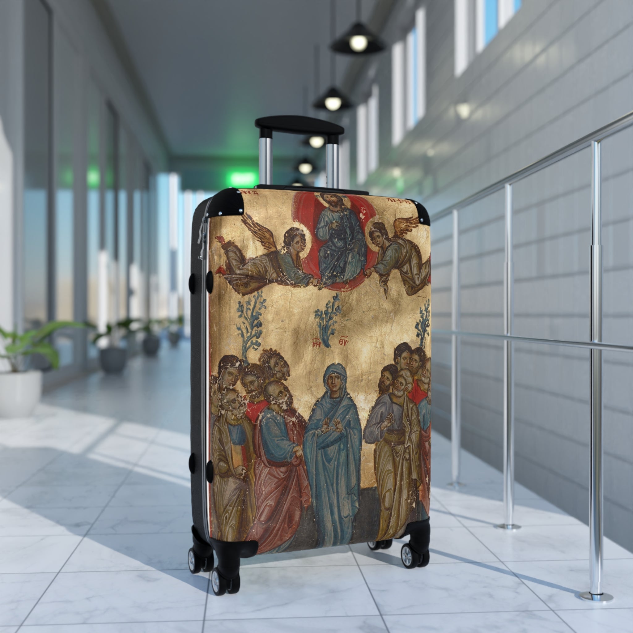 Artistic Suitcase with Divine Design for Travel Enthusiasts