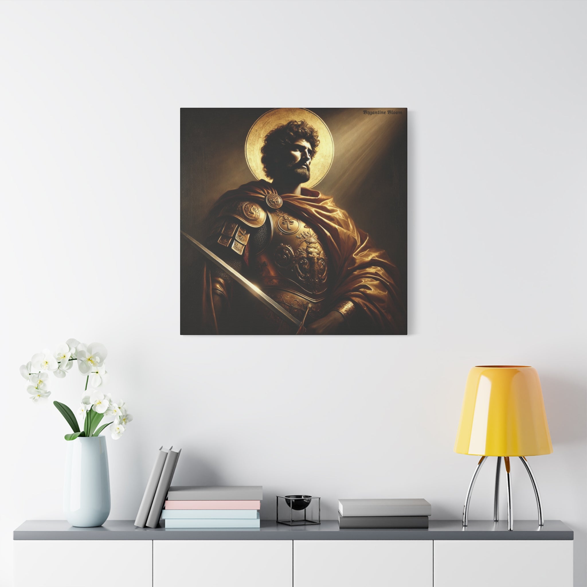 Heroic Saint Matte Canvas Wall Art - 1.25" Stretched
