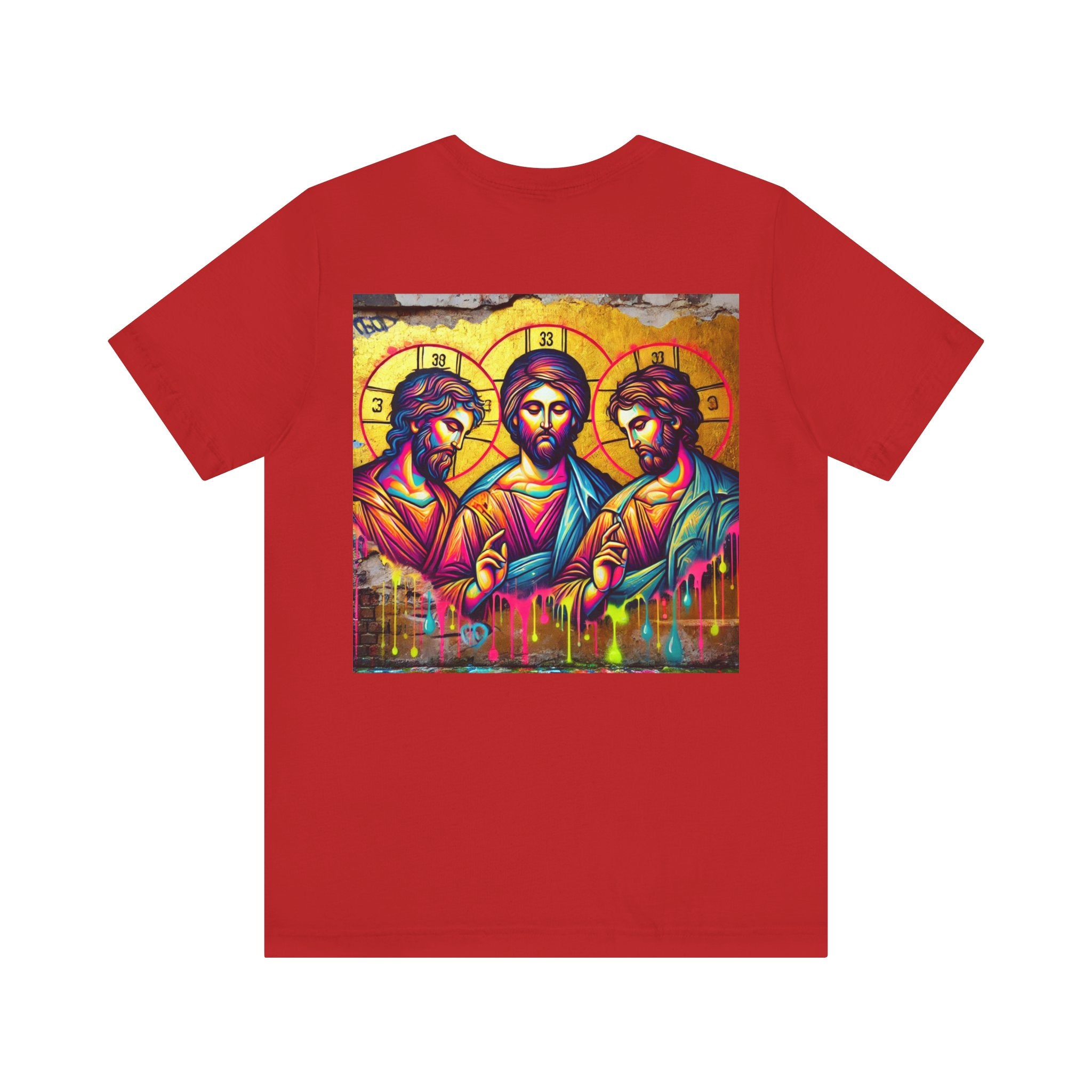 Spiritual Iconography Unisex Tee - Colorful Jesus Design