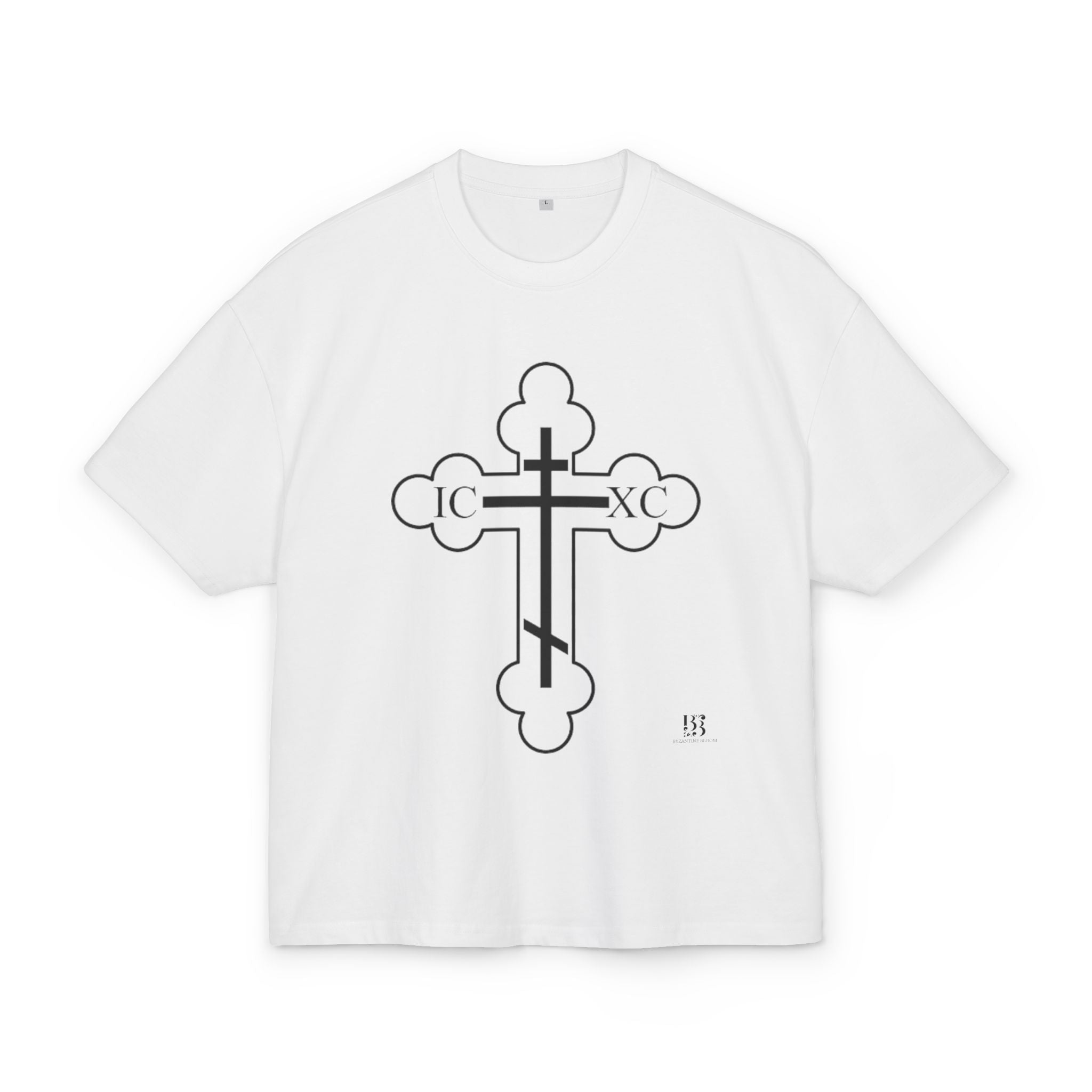 Unisex Heavy Cotton Cross Graphic Tee - Bold Religious Style