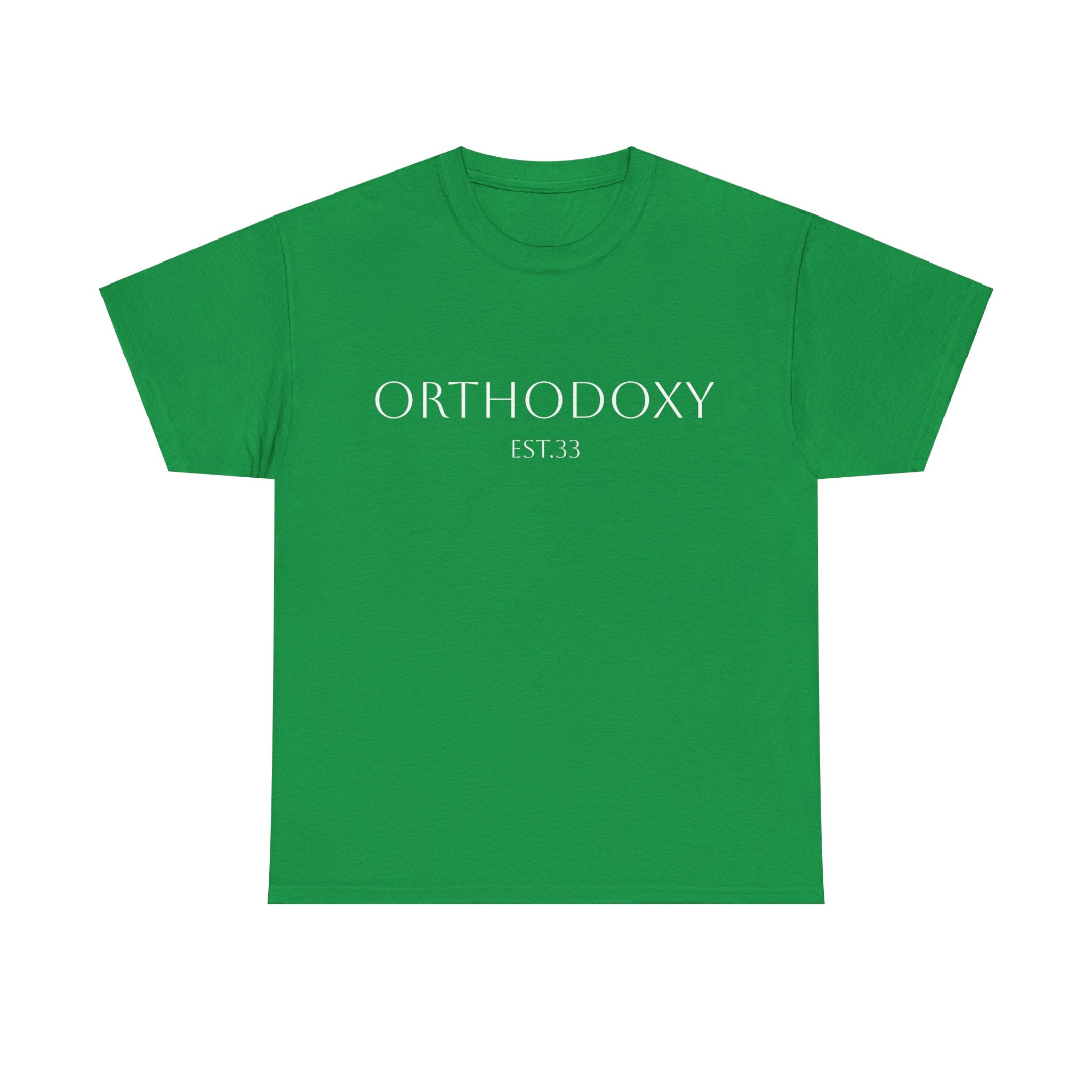 Orthodoxy Established 33 Unisex Heavy Cotton Tee