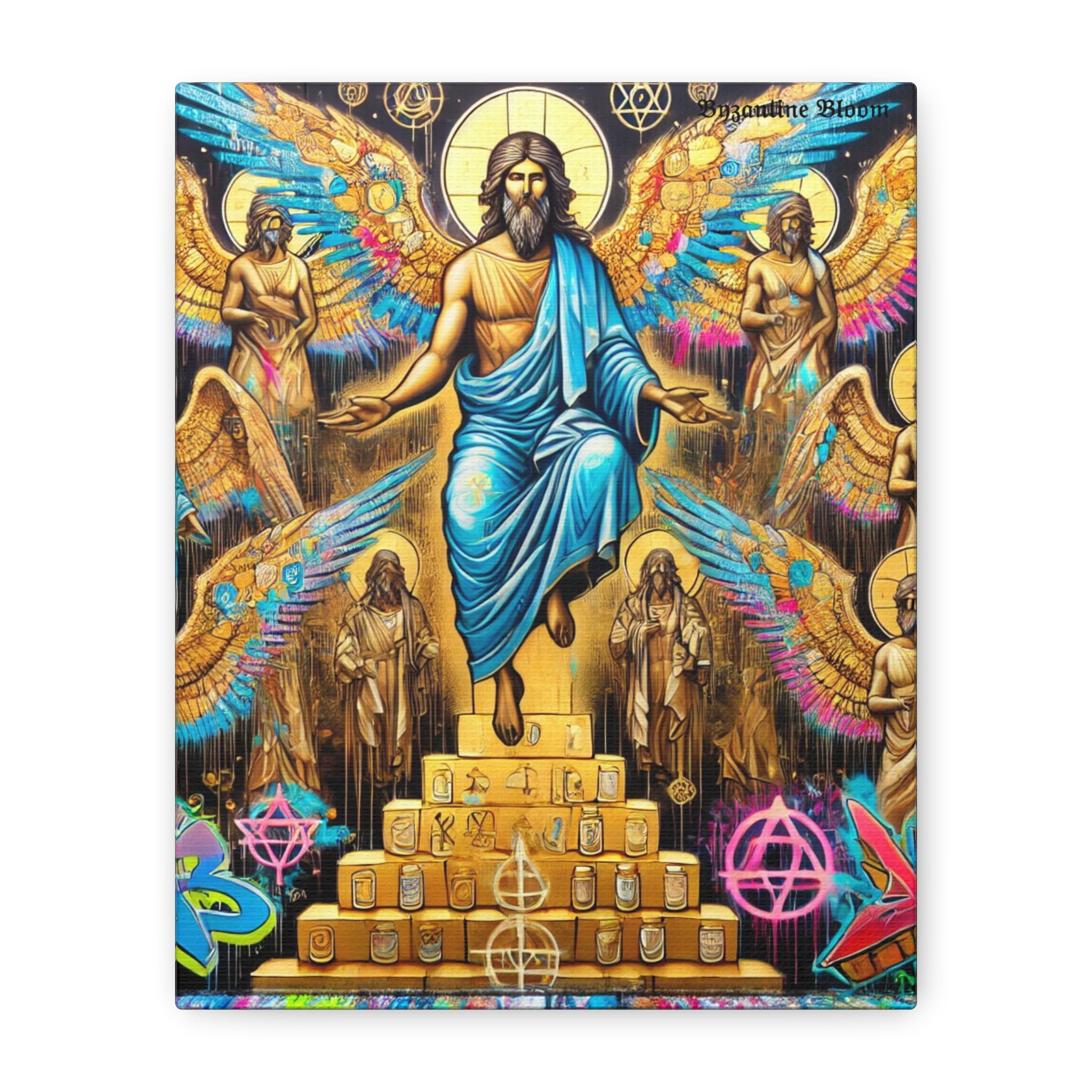 Vibrant Angelic Canvas Art - Stretched 1.25" Wall Decor