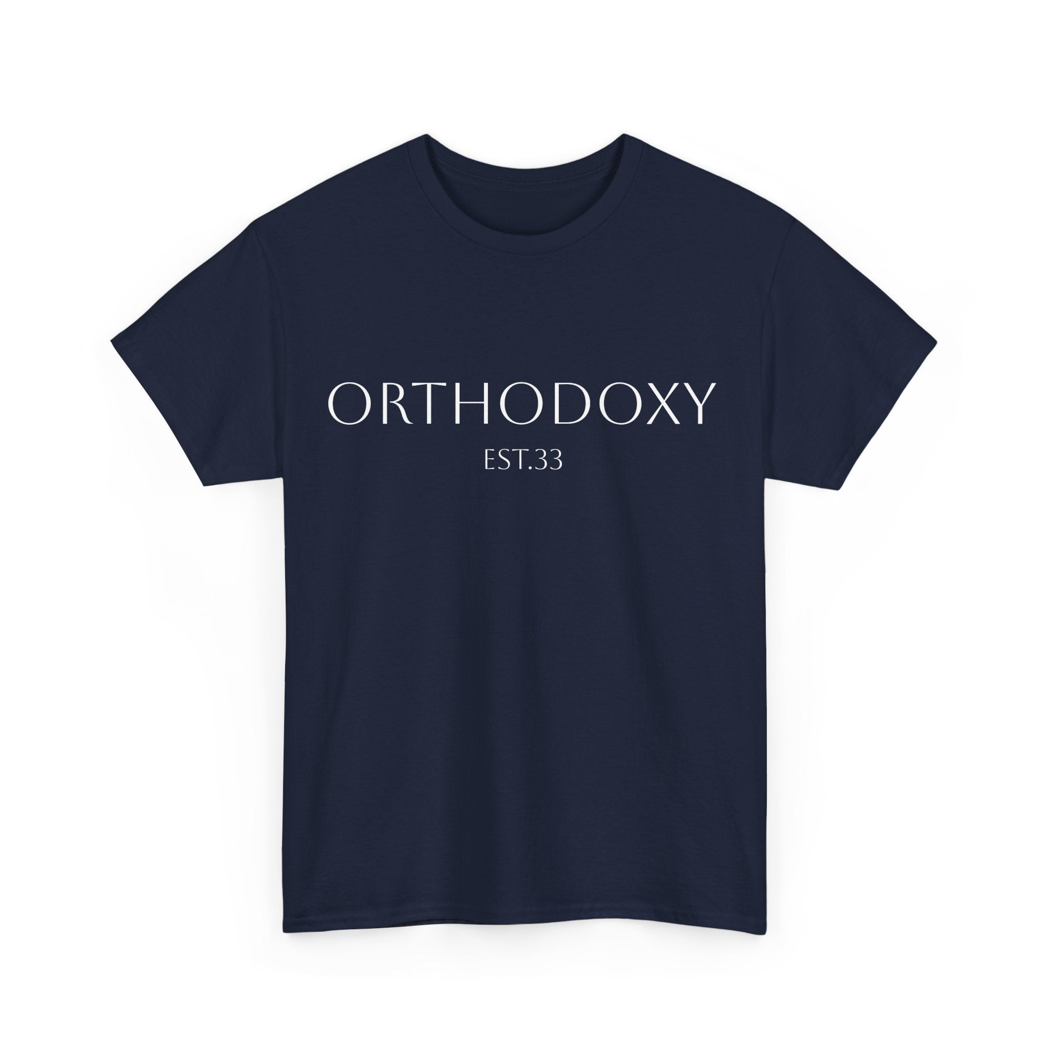 Orthodoxy Established 33 Unisex Heavy Cotton Tee