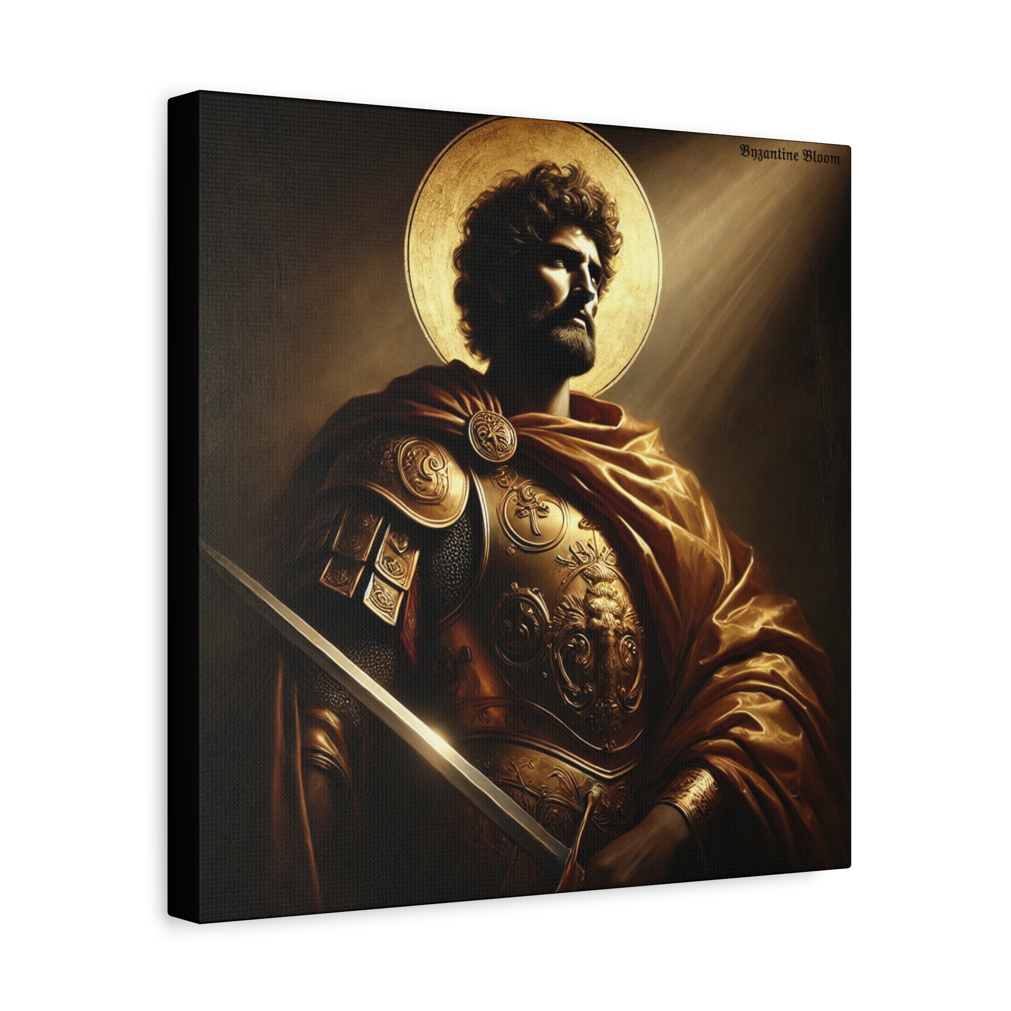 Heroic Saint Matte Canvas Wall Art - 1.25" Stretched
