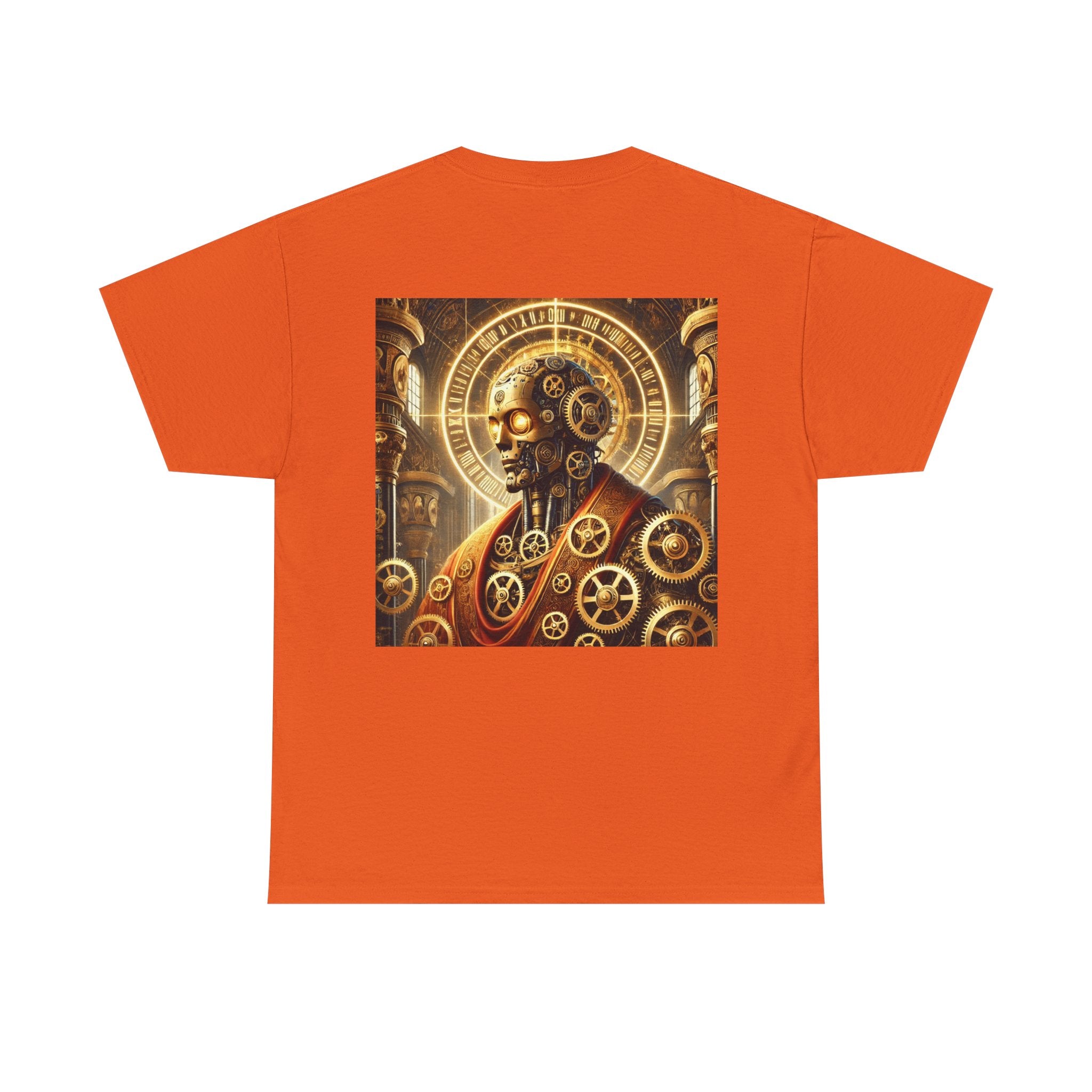 Steampunk Gear Unisex Heavy Cotton Tee - Unique Mechanical Design