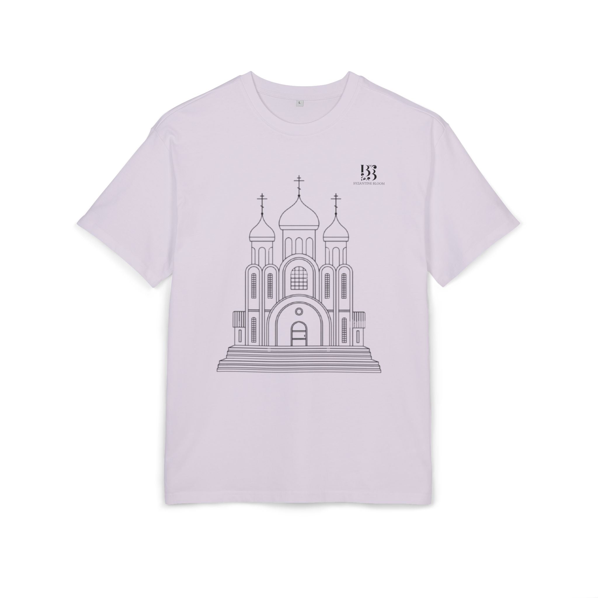 Unisex Oversize Tee with Cathedral Design - Perfect for Everyday Wear or Special Occasions