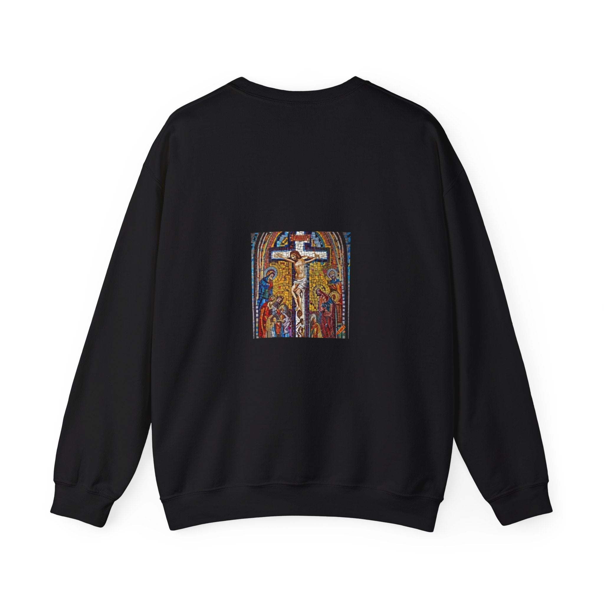 Religious Stained Glass Unisex Crewneck Sweatshirt