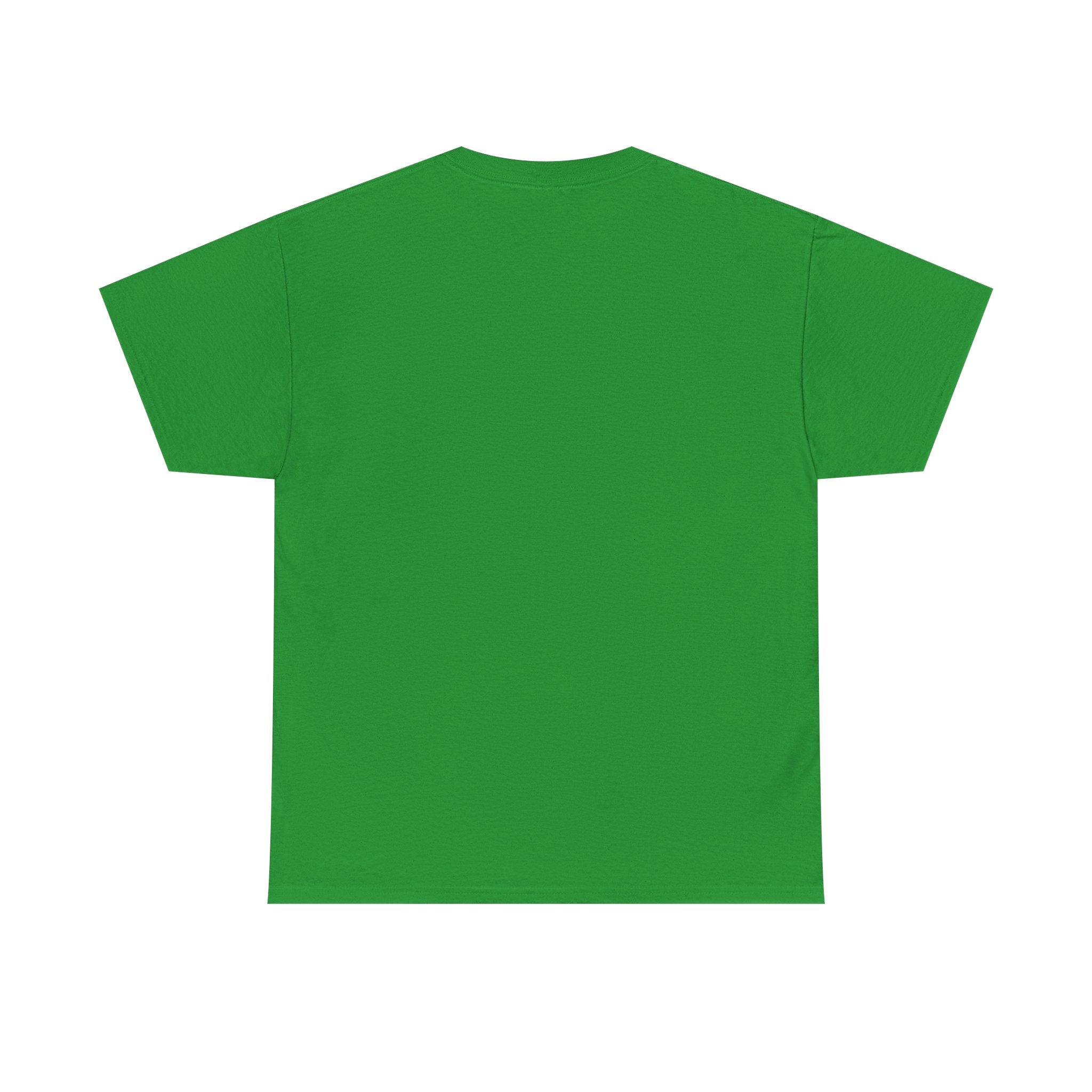 Saintly Green Unisex Heavy Cotton Tee - Religious Art T-Shirt for Spiritual Connection