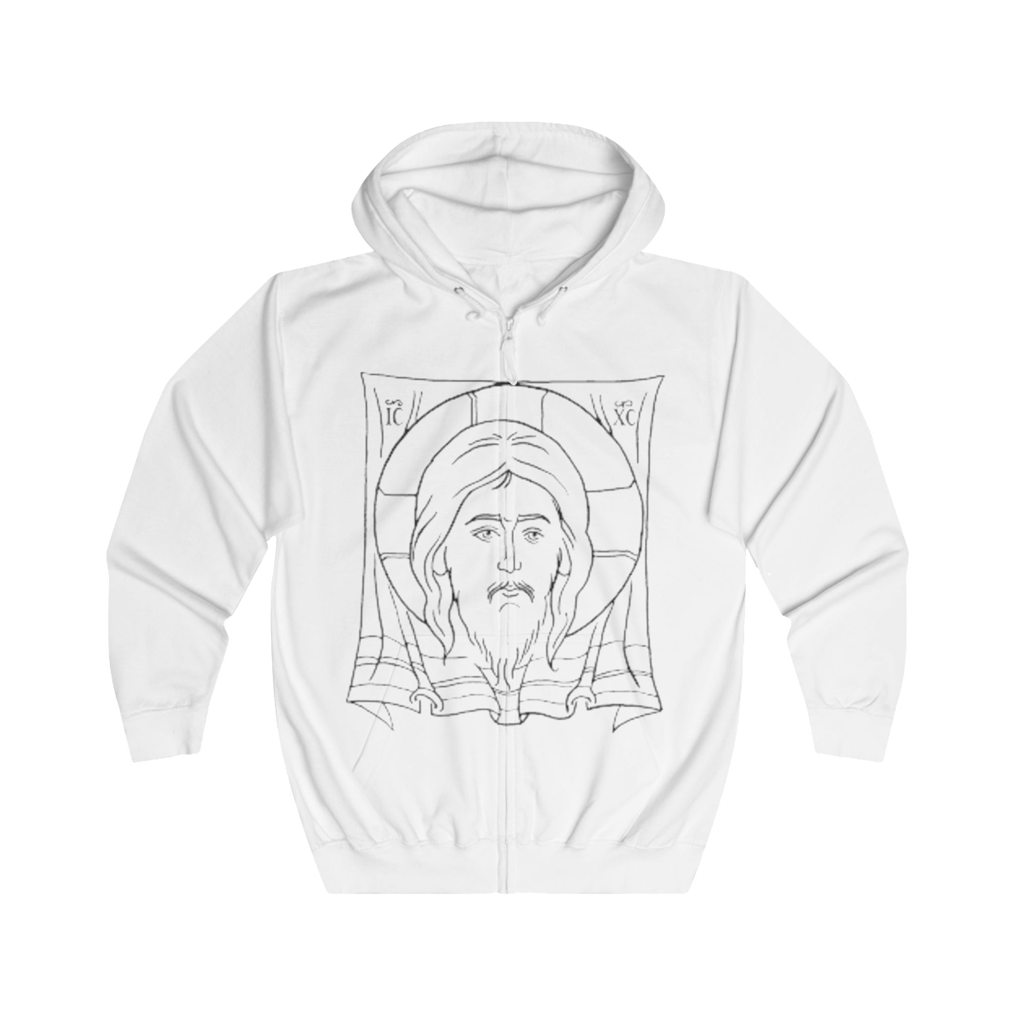 Stylish Unisex Full Zip Hoodie with Inspirational Design