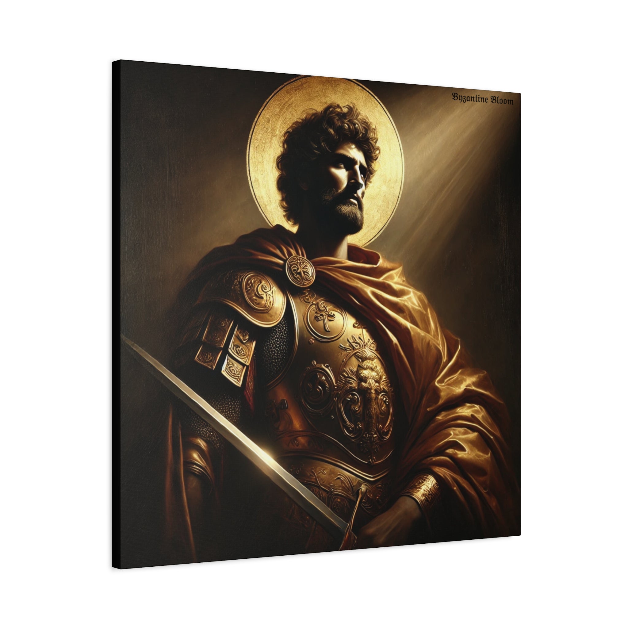 Heroic Saint Matte Canvas Wall Art - 1.25" Stretched