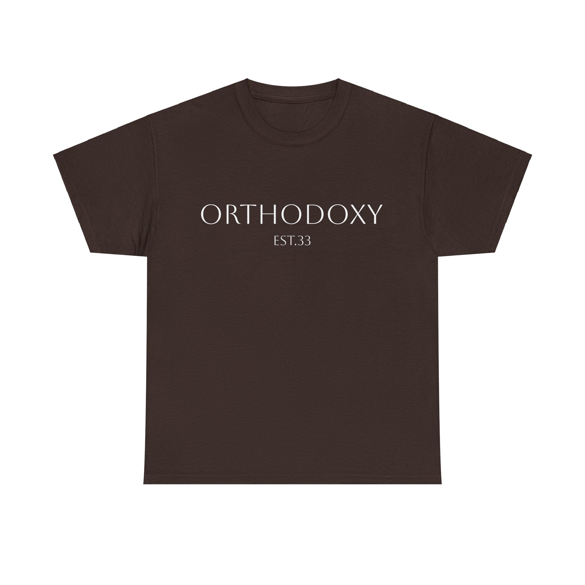 Orthodoxy Established 33 Unisex Heavy Cotton Tee