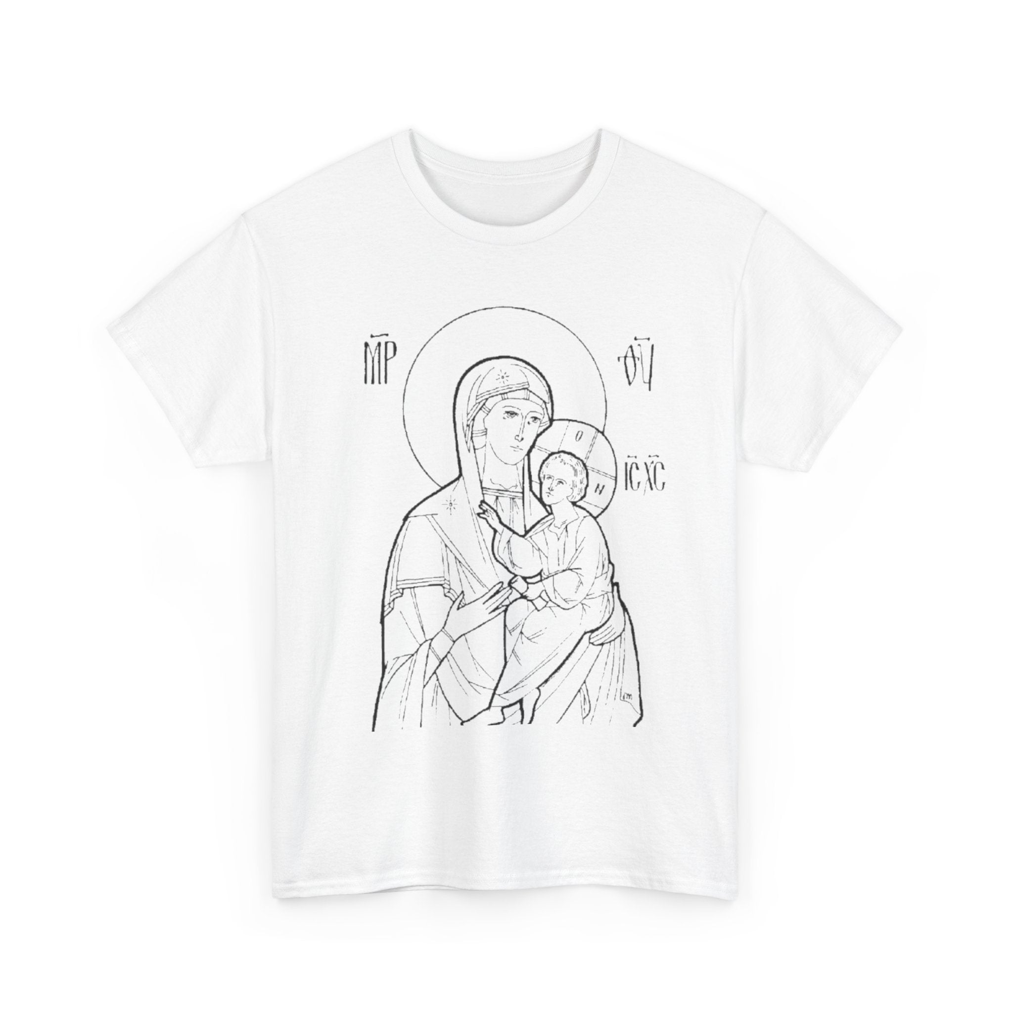 Outline - Blessed Mother & Child Design