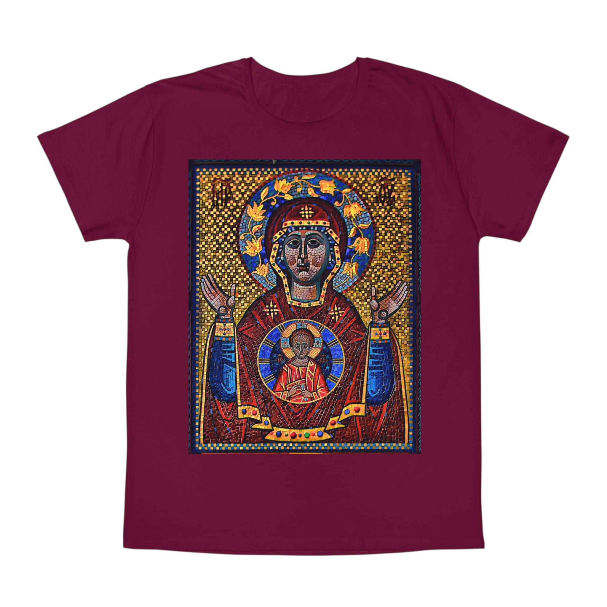 Unisex Iconic Virgin Mary Graphic T-Shirt - Spiritual Art Tee