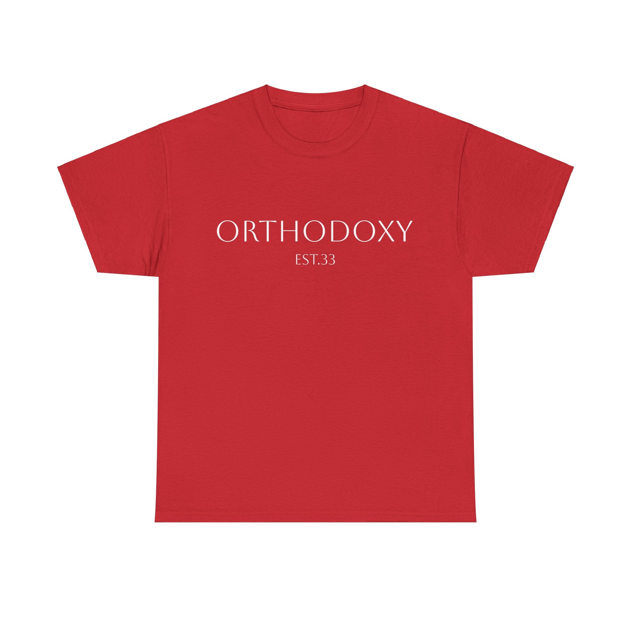 Orthodoxy Established 33 Unisex Heavy Cotton Tee