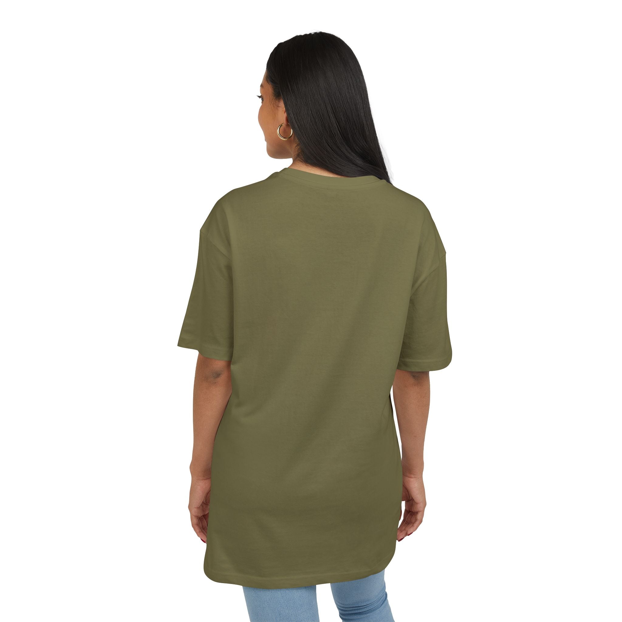 Artistic Mosaic Unisex Heavy Oversize Tee - Unique Graphic Design for Casual Style