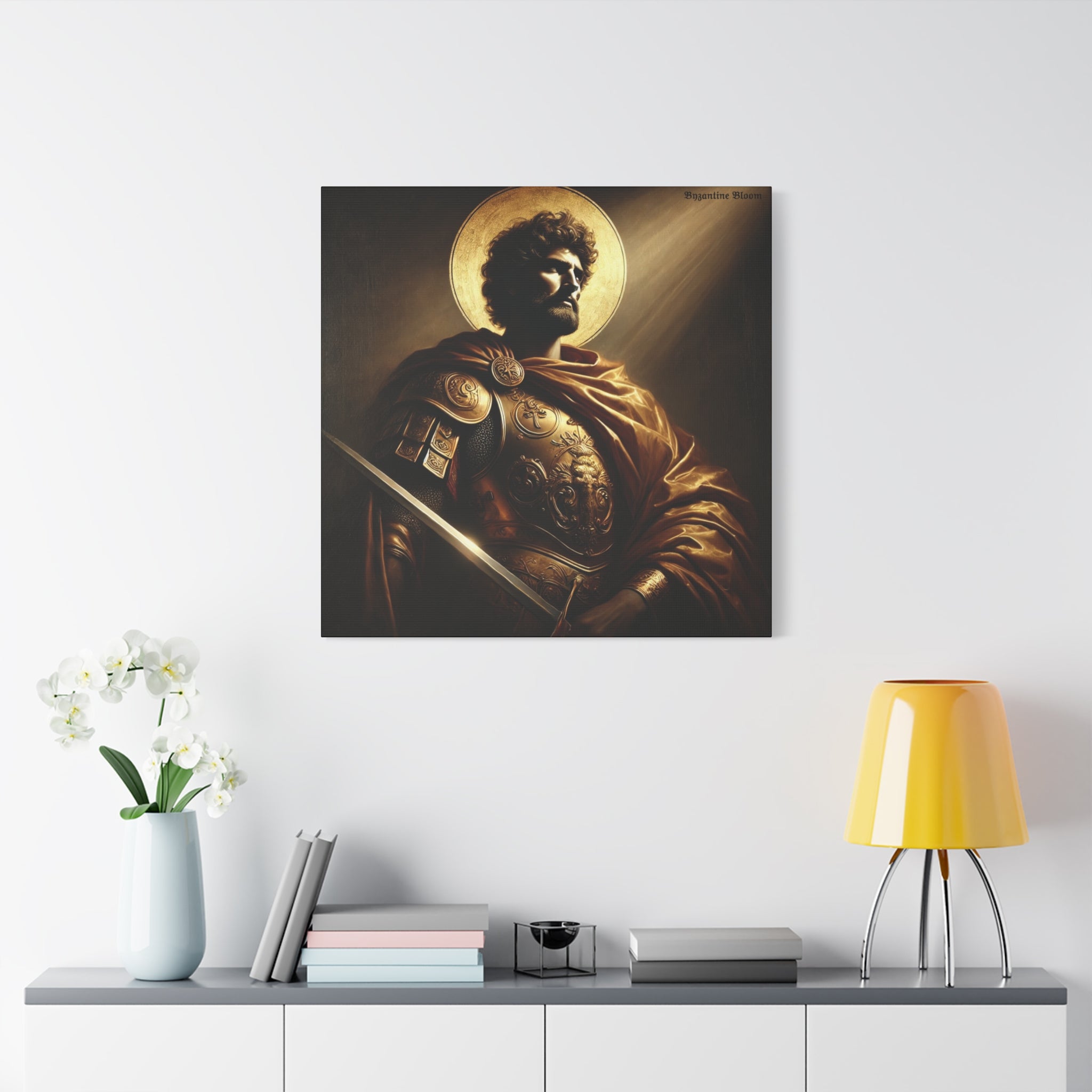 Heroic Saint Matte Canvas Wall Art - 1.25" Stretched