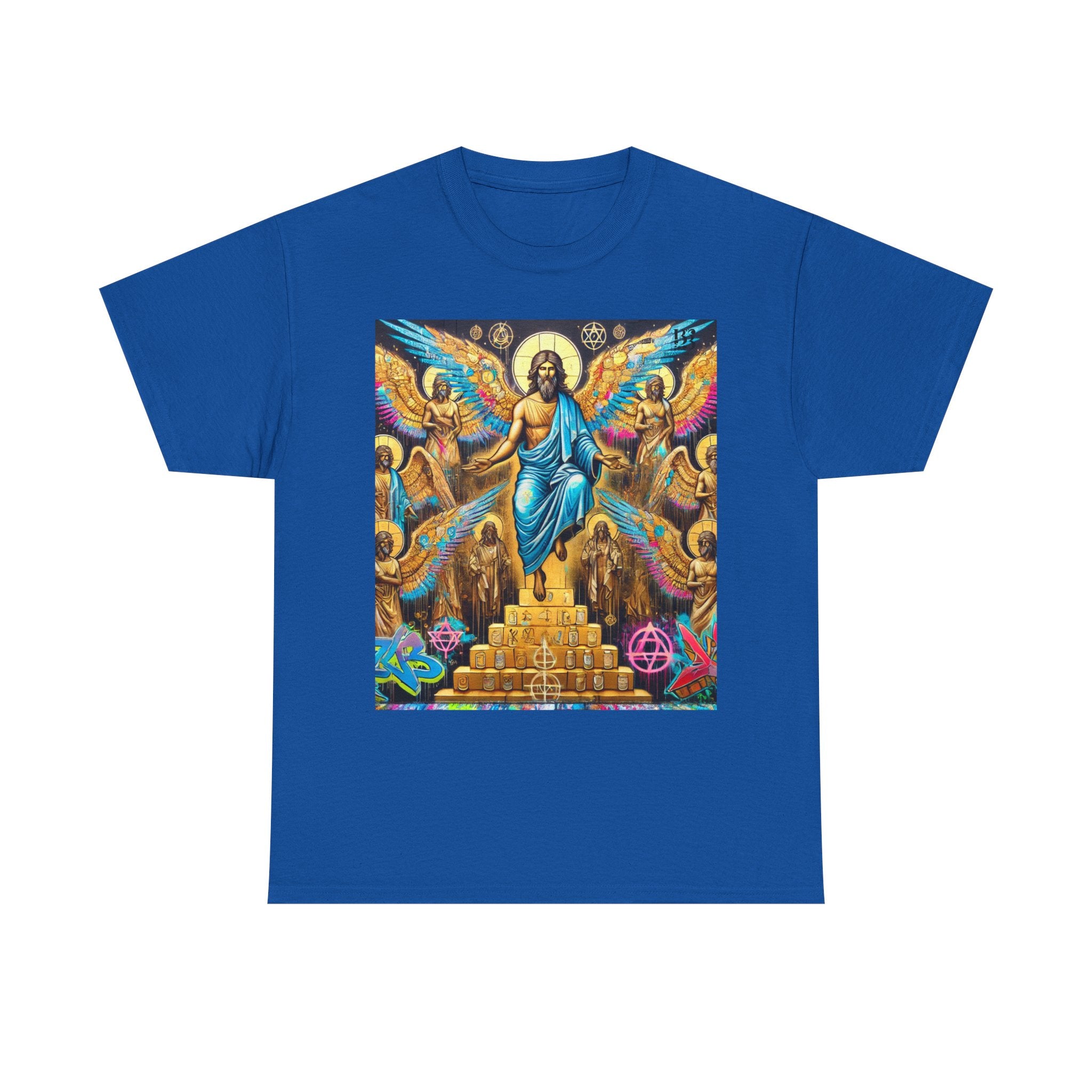 Heavenly Guardian Graphic Tee | Unisex Heavy Cotton T-Shirt