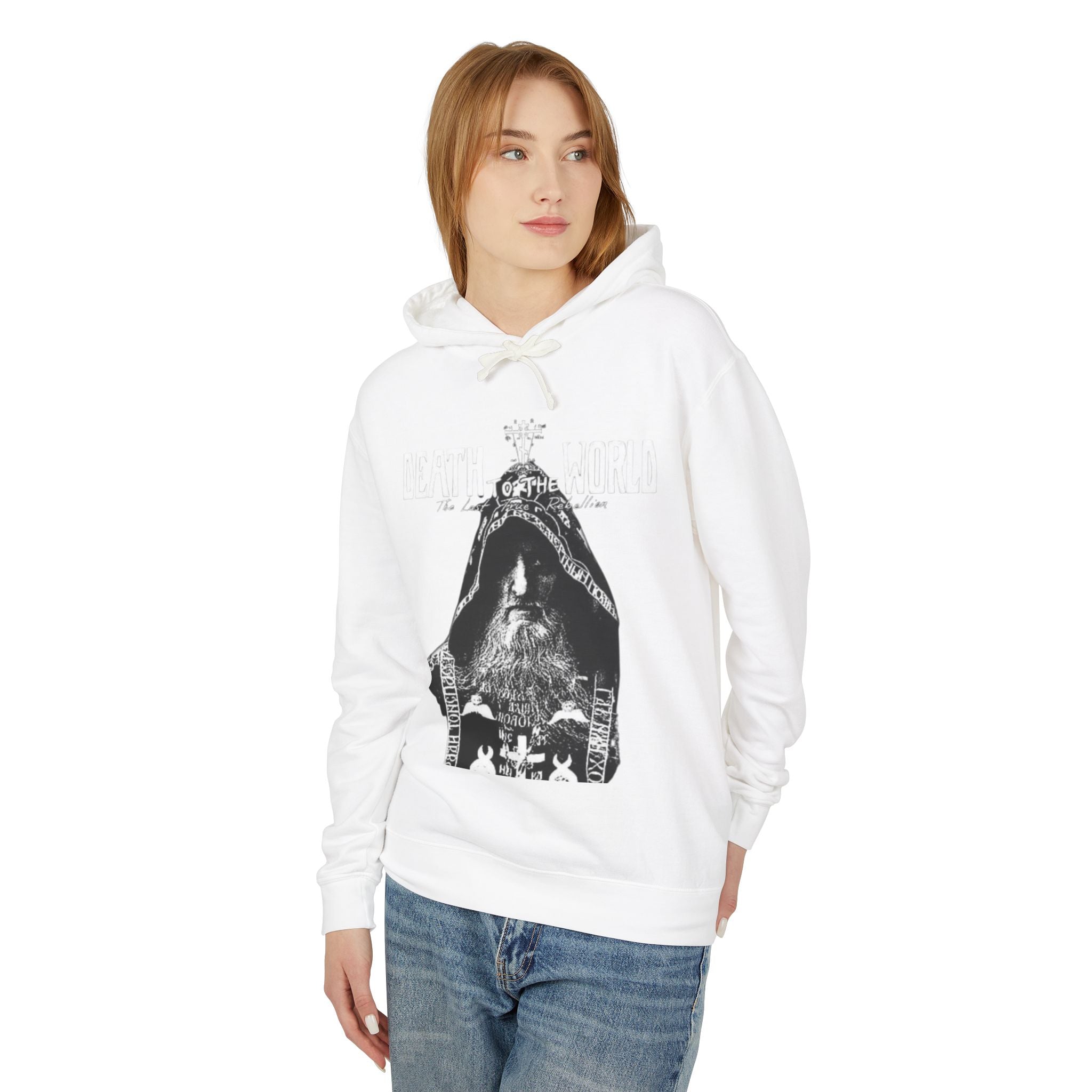 Death of the World Unisex Lightweight Hooded Sweatshirt