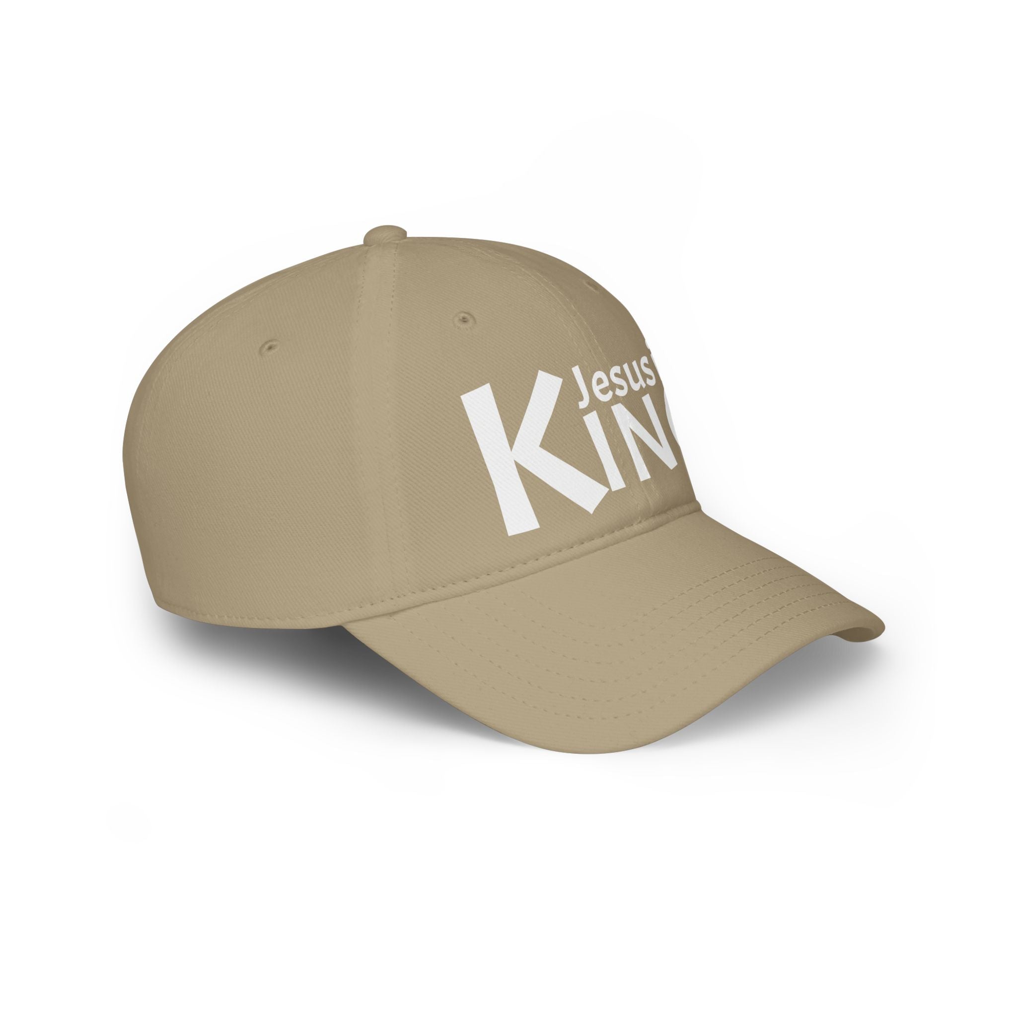 Inspirational Jesus is KING Low Profile Baseball Cap