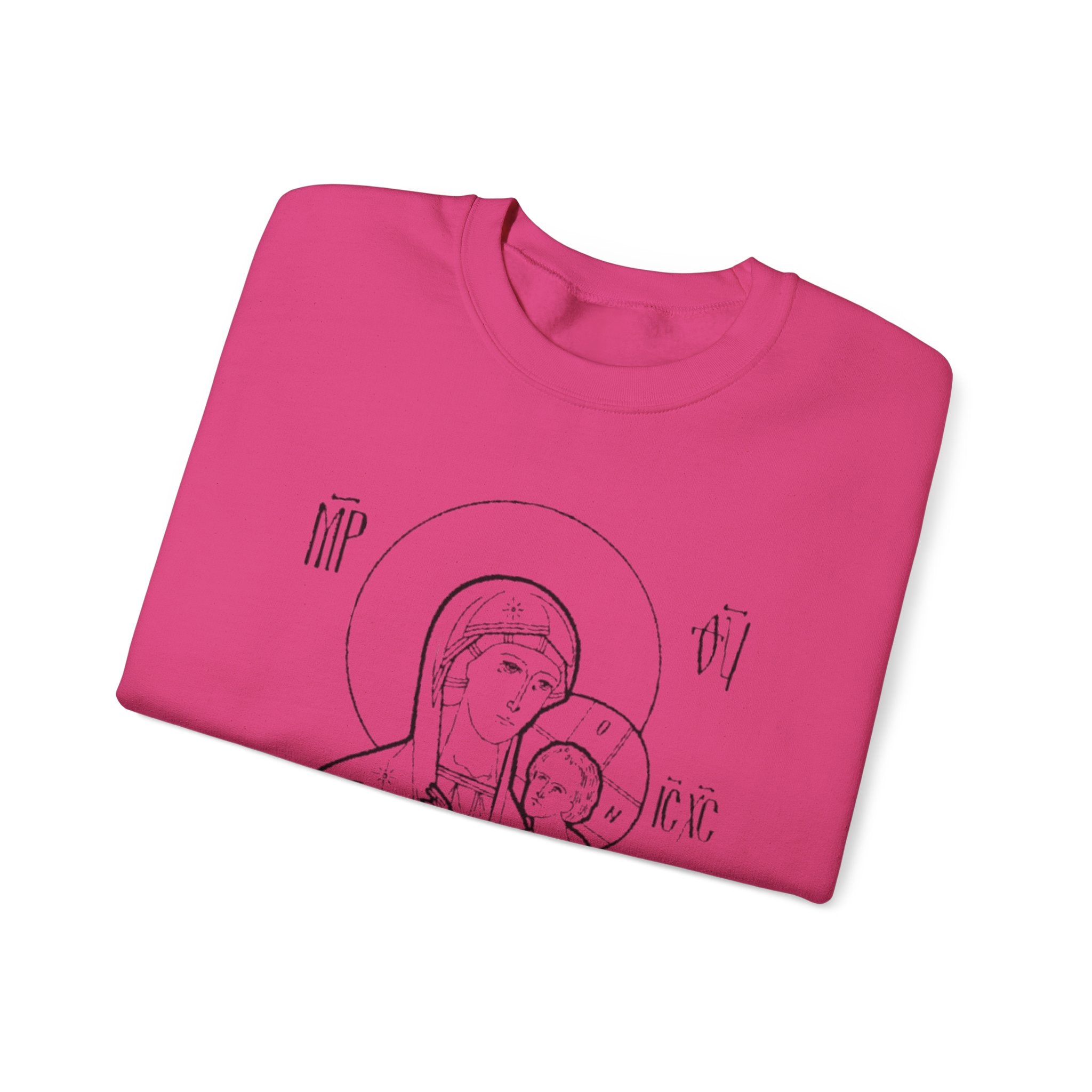 Holy Mother Unisex Sweatshirt – Vintage Religious Design