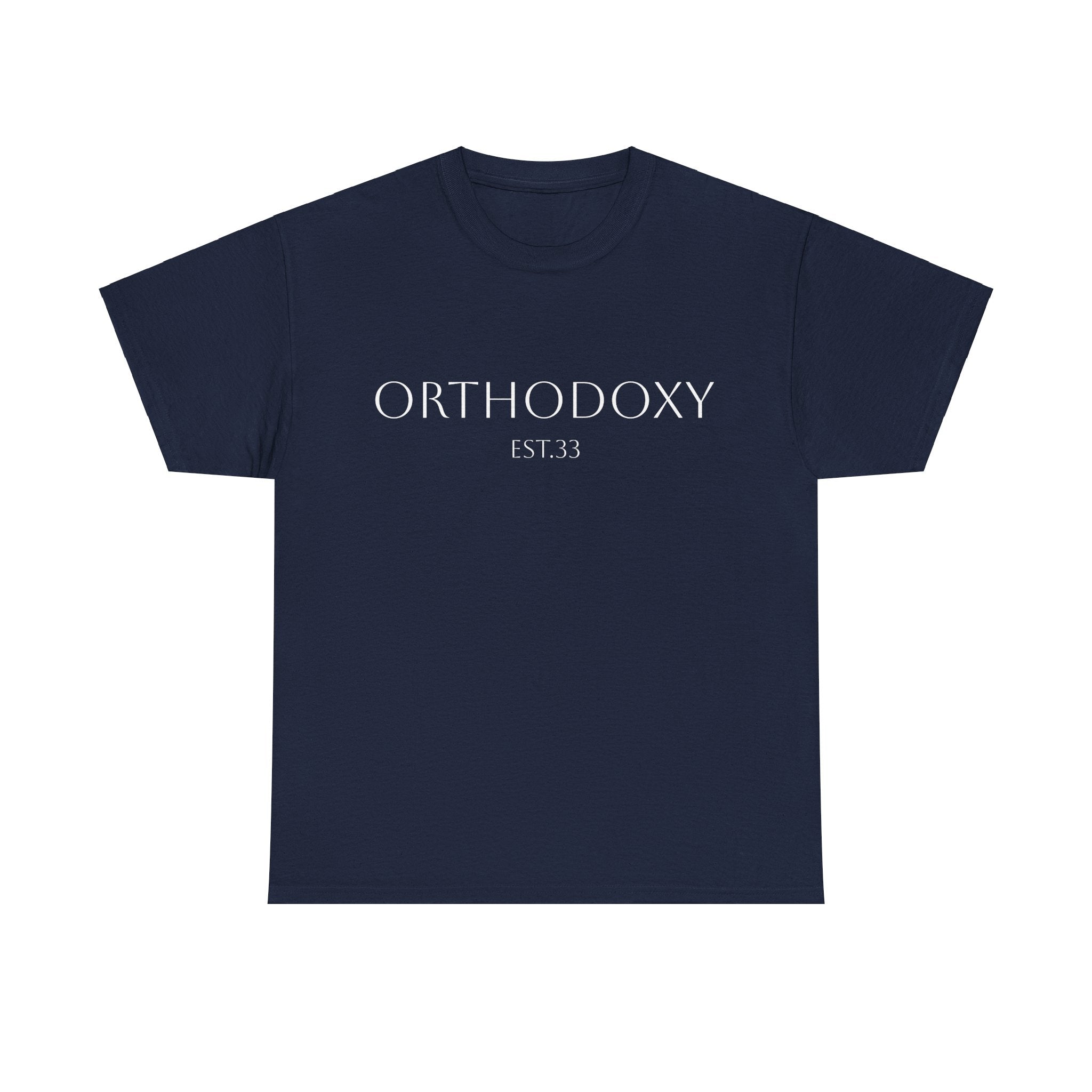 Orthodoxy Established 33 Unisex Heavy Cotton Tee