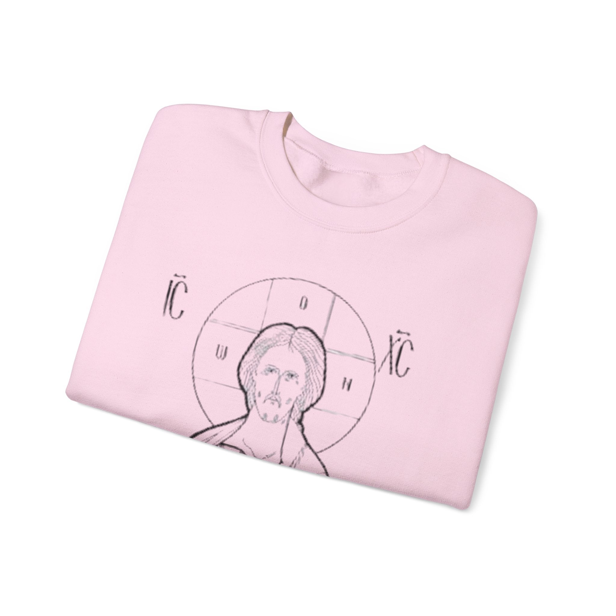 Vintage Christ Icon Sweatshirt | Unisex Crewneck for Religious Celebrations