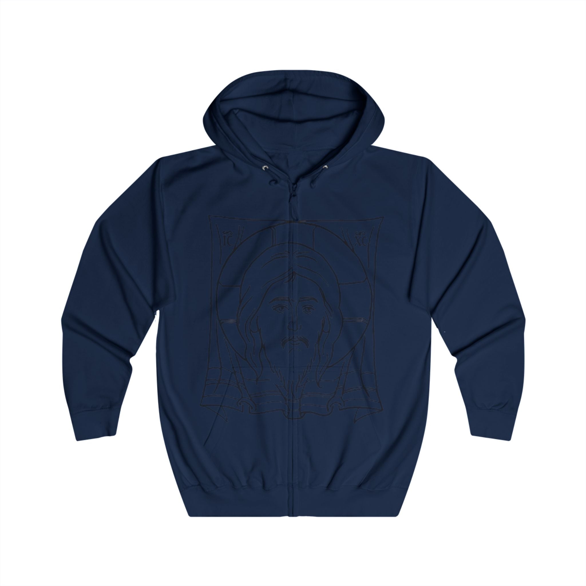 Stylish Unisex Full Zip Hoodie with Inspirational Design