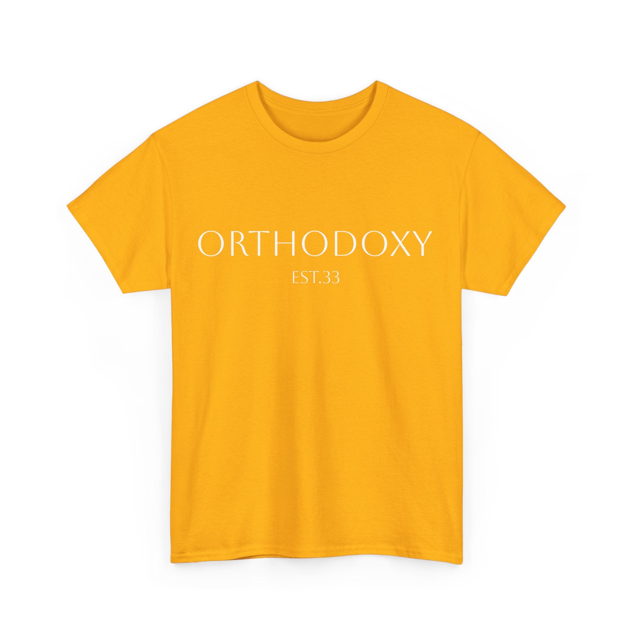 Orthodoxy Established 33 Unisex Heavy Cotton Tee