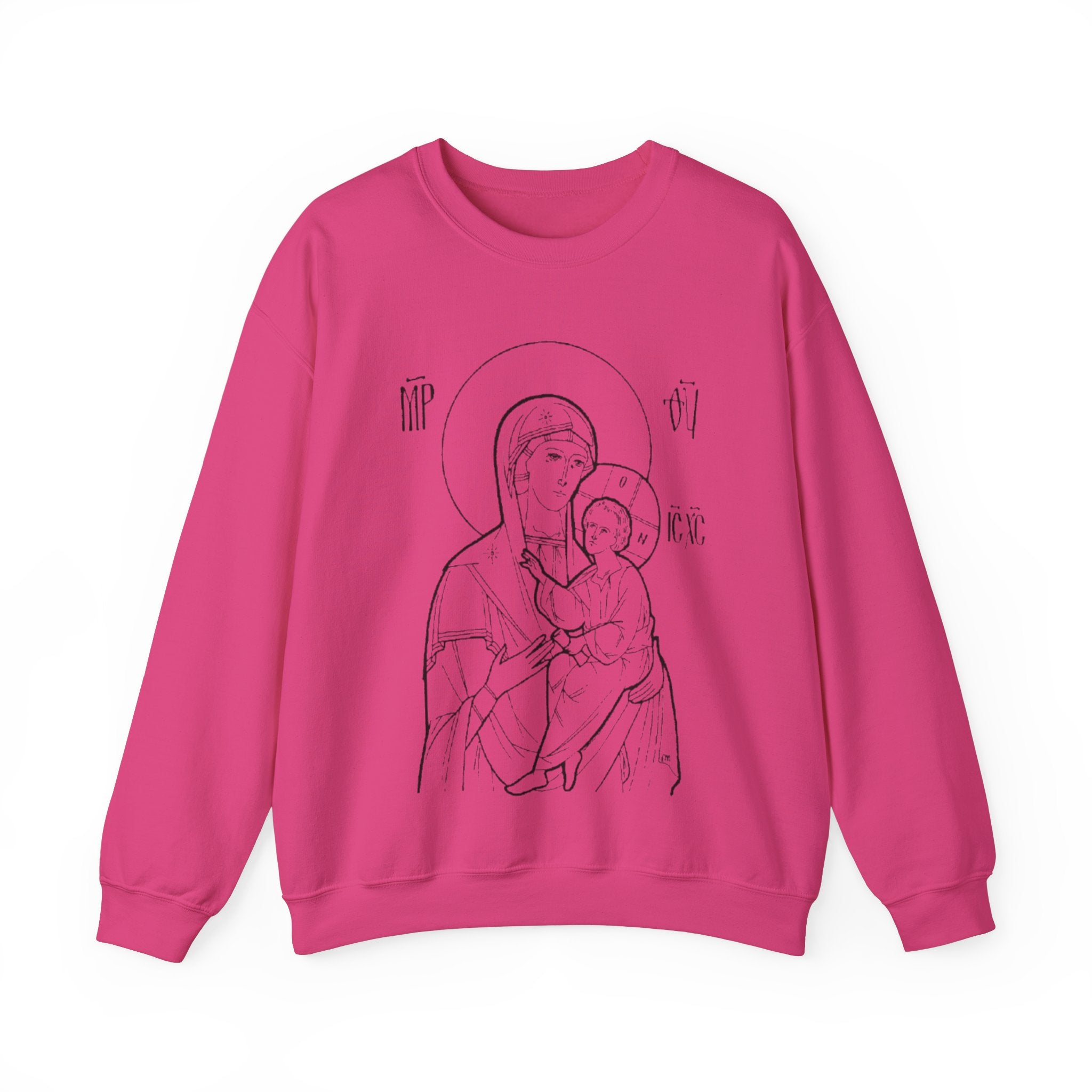 Holy Mother Unisex Sweatshirt – Vintage Religious Design