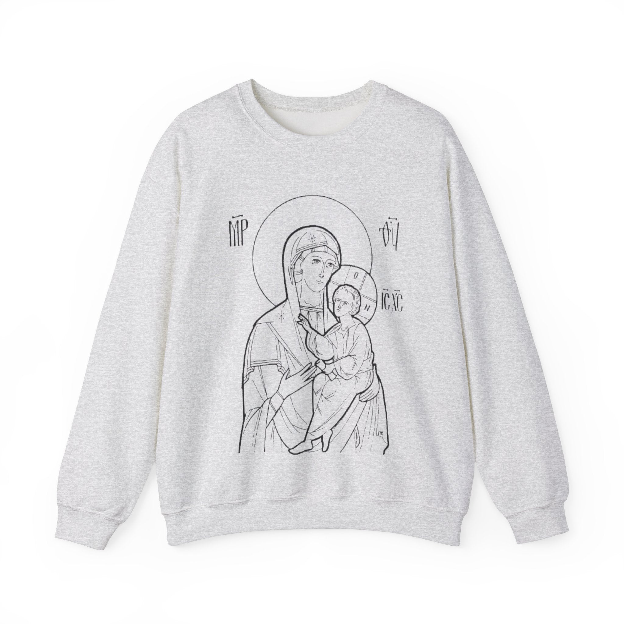 Holy Mother Unisex Sweatshirt – Vintage Religious Design