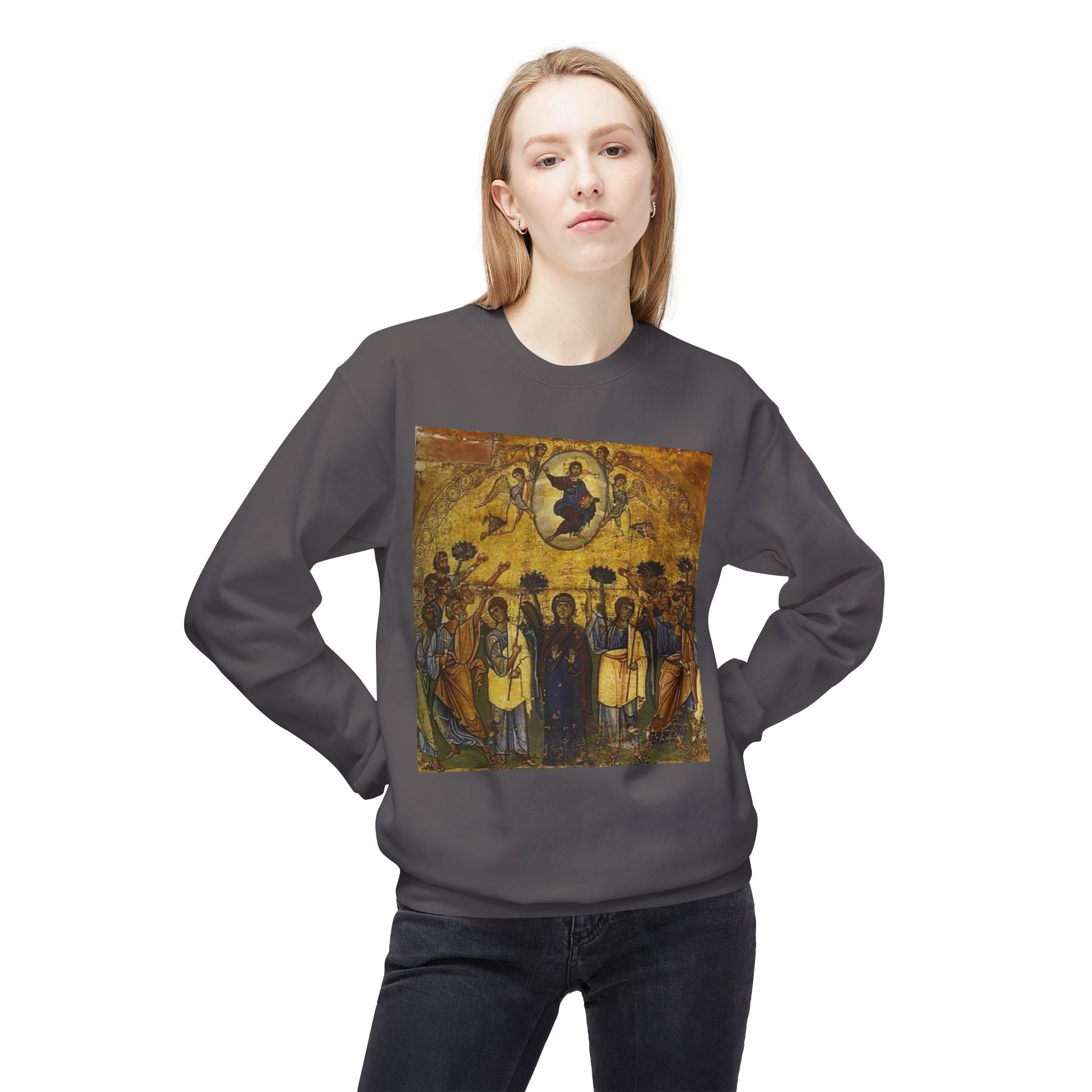 Spiritual Iconography Sweatshirt - Unisex Midweight Fleece Crewneck