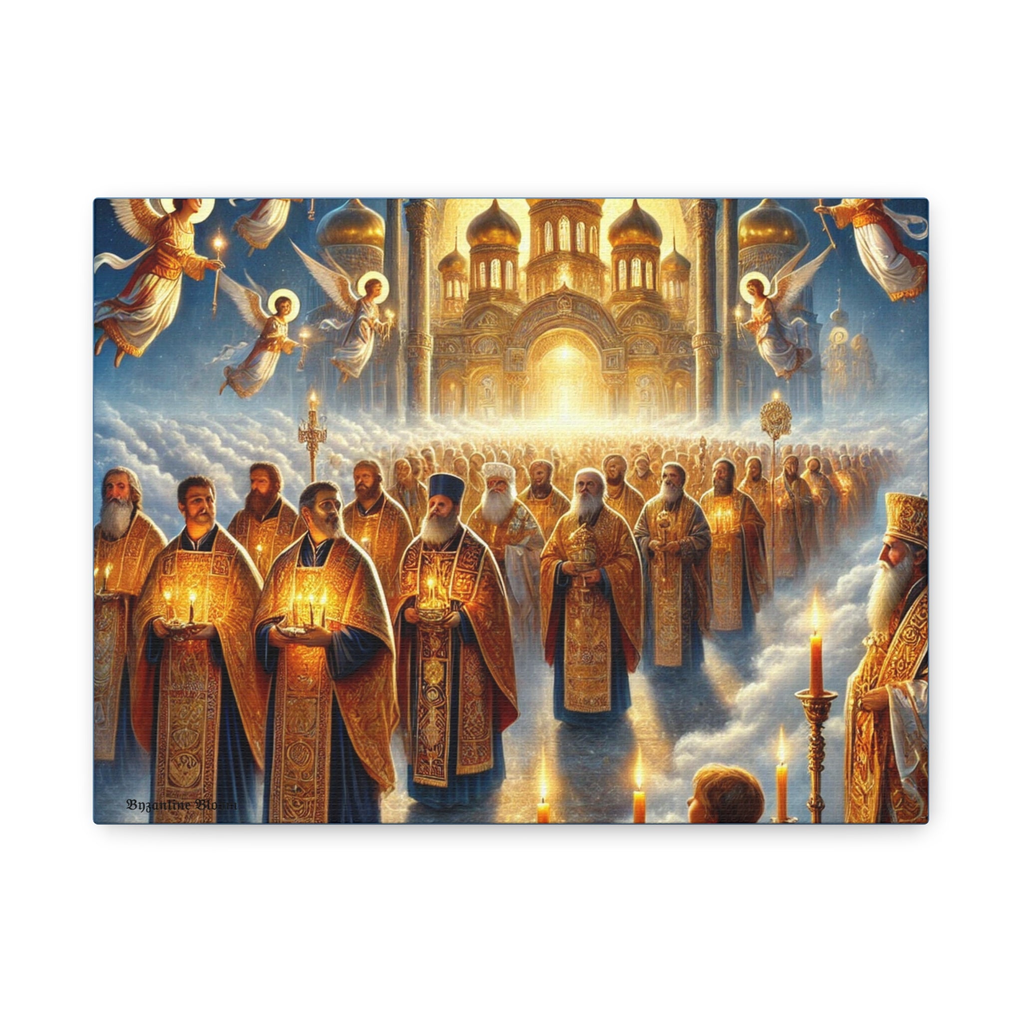Spiritual Art Canvas Print - Orthodox Ceremony Scene