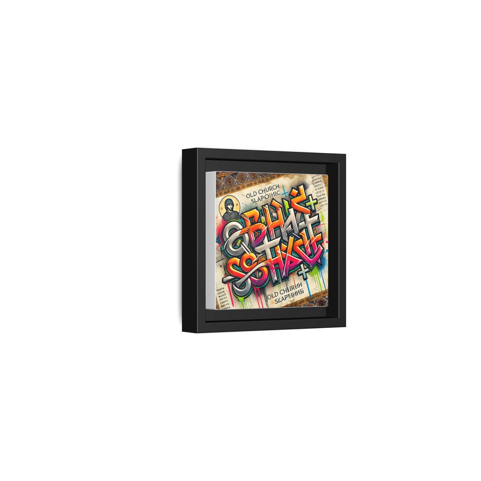 Graffiti Art Framed Canvas - Colorful Urban Wall Decor