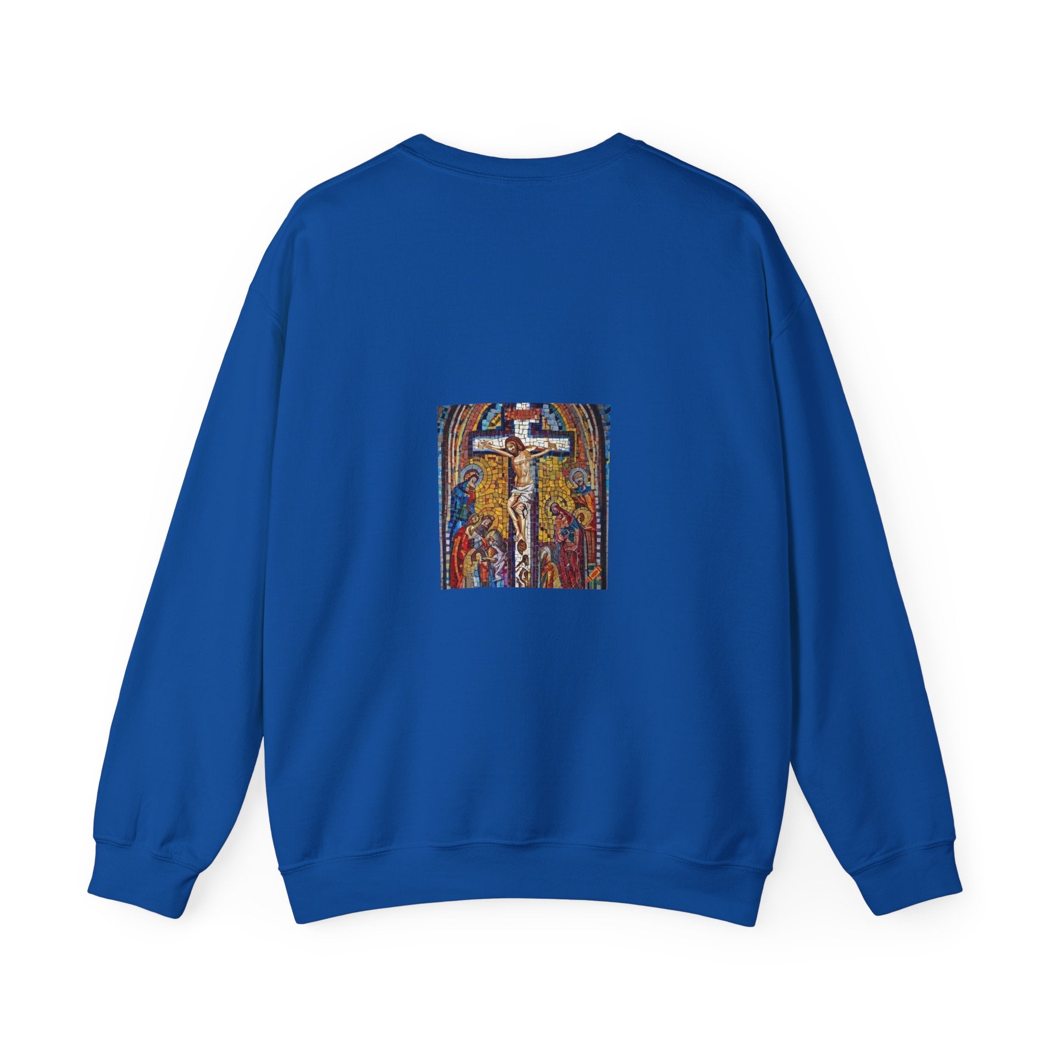 Religious Stained Glass Unisex Crewneck Sweatshirt