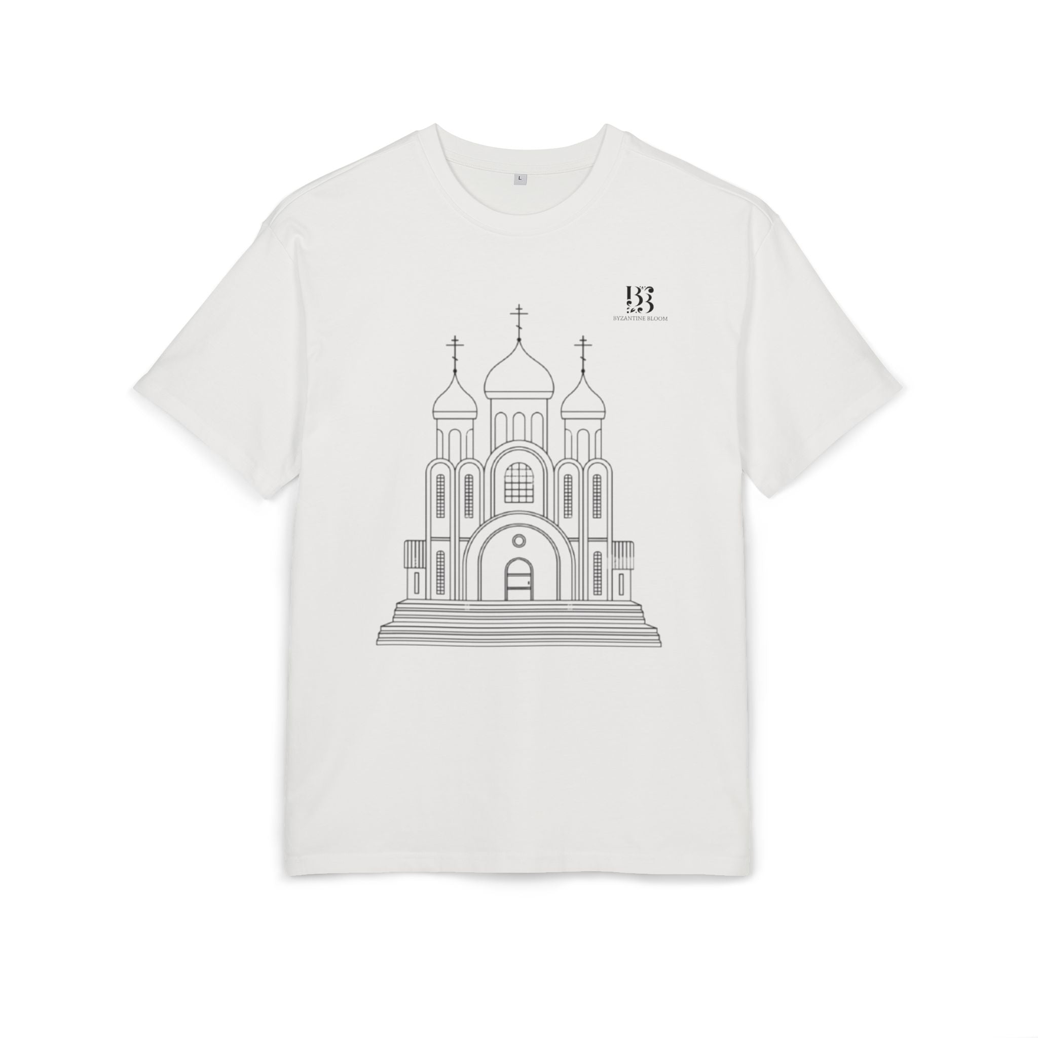 Unisex Oversize Tee with Cathedral Design - Perfect for Everyday Wear or Special Occasions