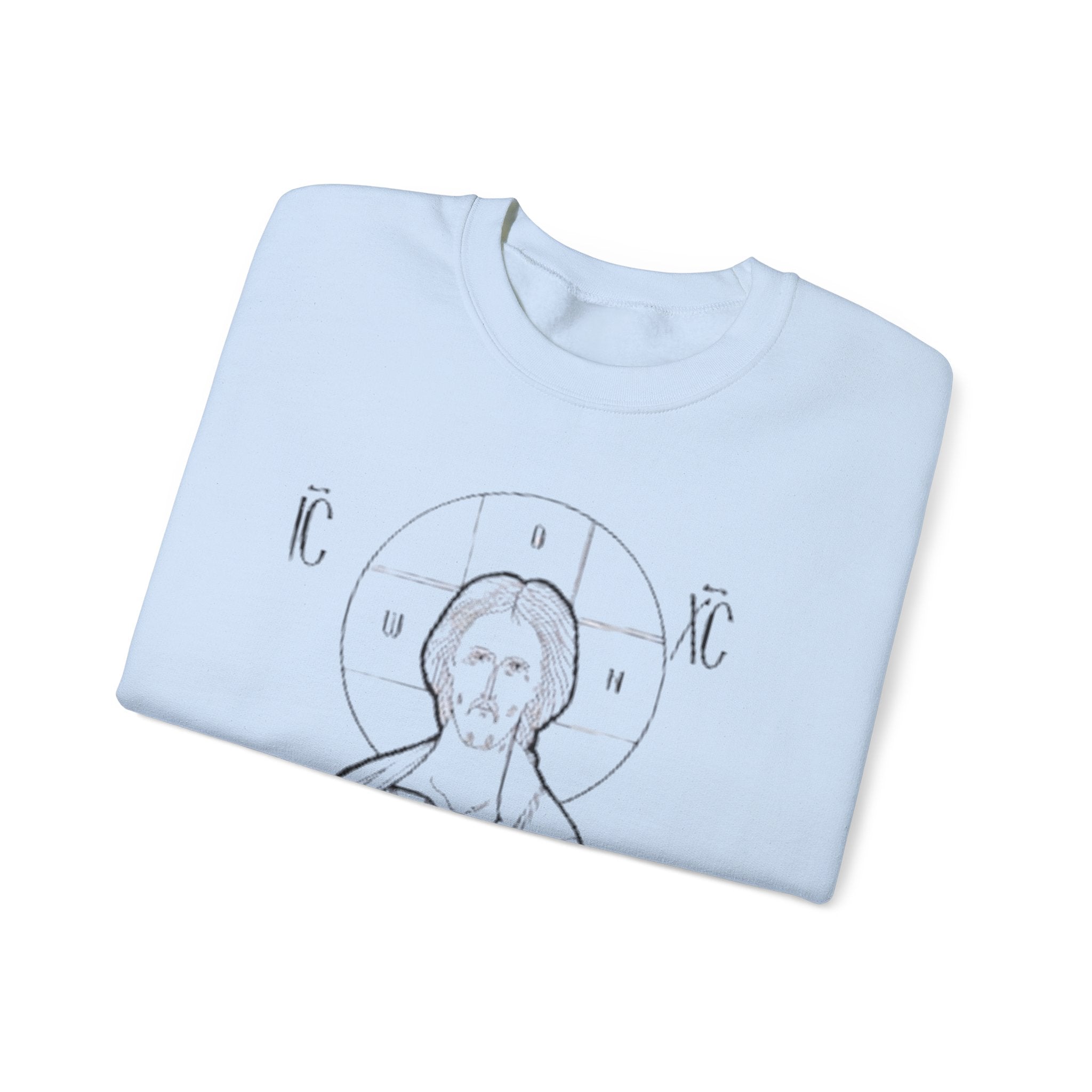 Vintage Christ Icon Sweatshirt | Unisex Crewneck for Religious Celebrations